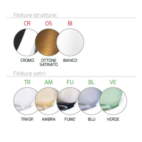 Applique Contemporanea Kona Metallo Ottone Satinato Vetro Ambra 1 Luce E27 1177OS_A-AM