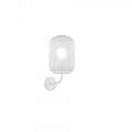 Applique Contemporanea Tender Metallo Bianco Vetro Bianco Fog 1 Luce E27 1181BI_AT-BF