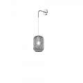Applique Contemporanea Tender Metallo Cromo Vetro Fumè 1 Luce E27 1181CR_A-FU