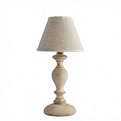 Lumetto Shabby Chic Cascina Bianco Tortora Vintage 1 Luce E14