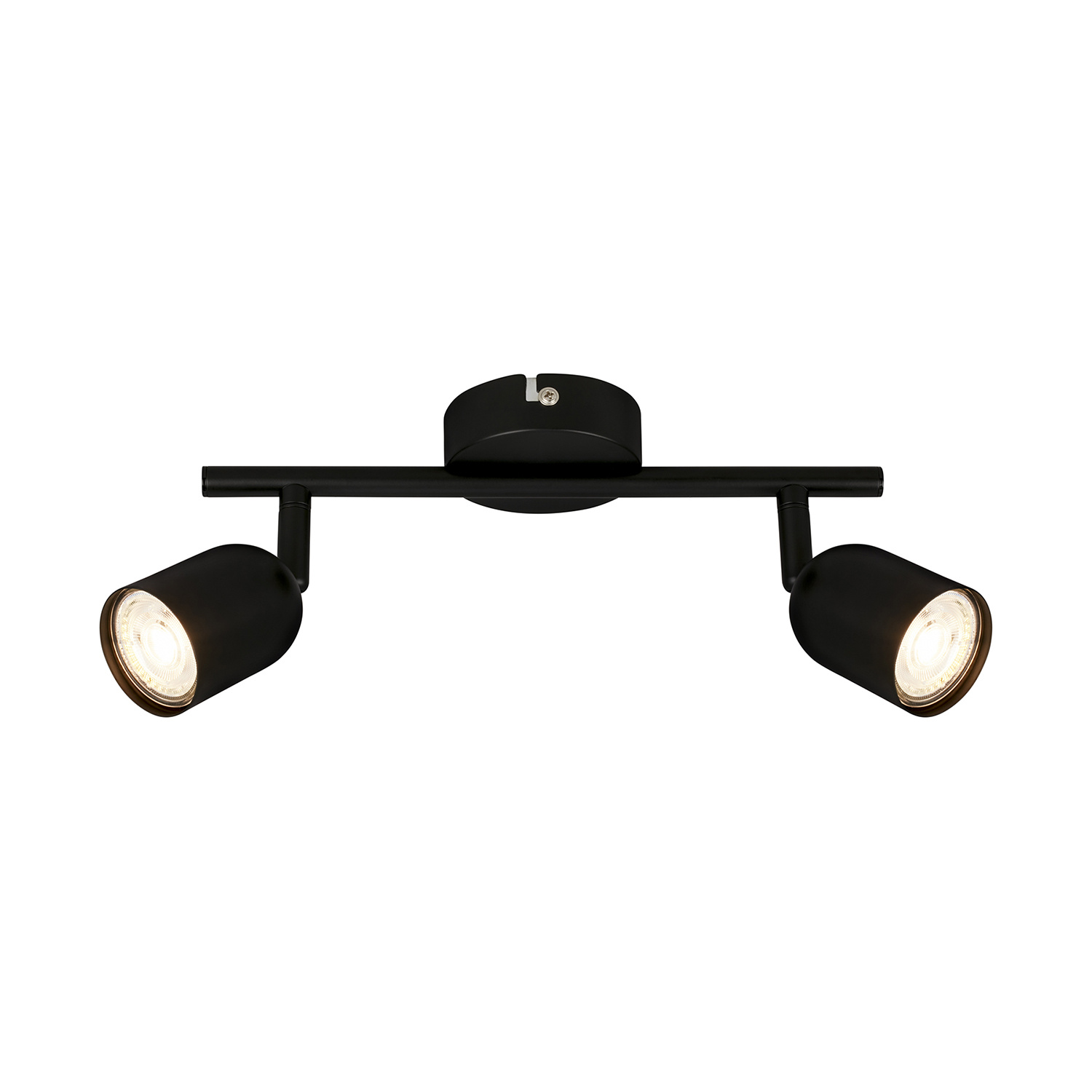 Spot Contemporaneo Tabo Metallo Nero 2 Luci Gu10 2145025