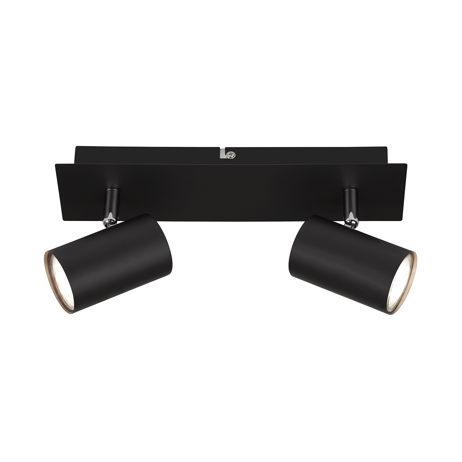 Spot Moderno Isil A Metallo Nero 2 Luci Gu10 3000K 2840025