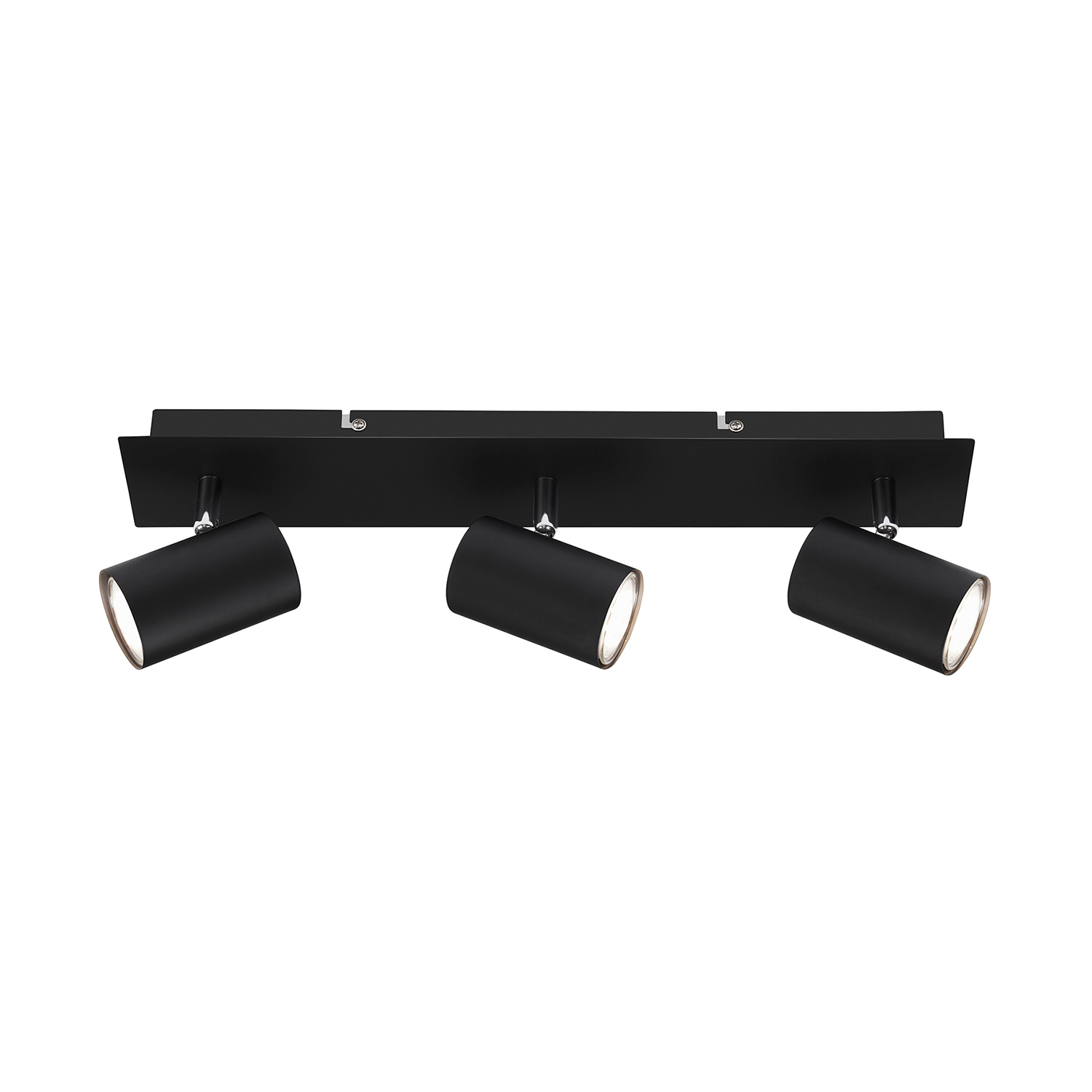 Spot Moderno Isil A Metallo Nero 3 Luci Gu10 3000K 2840035