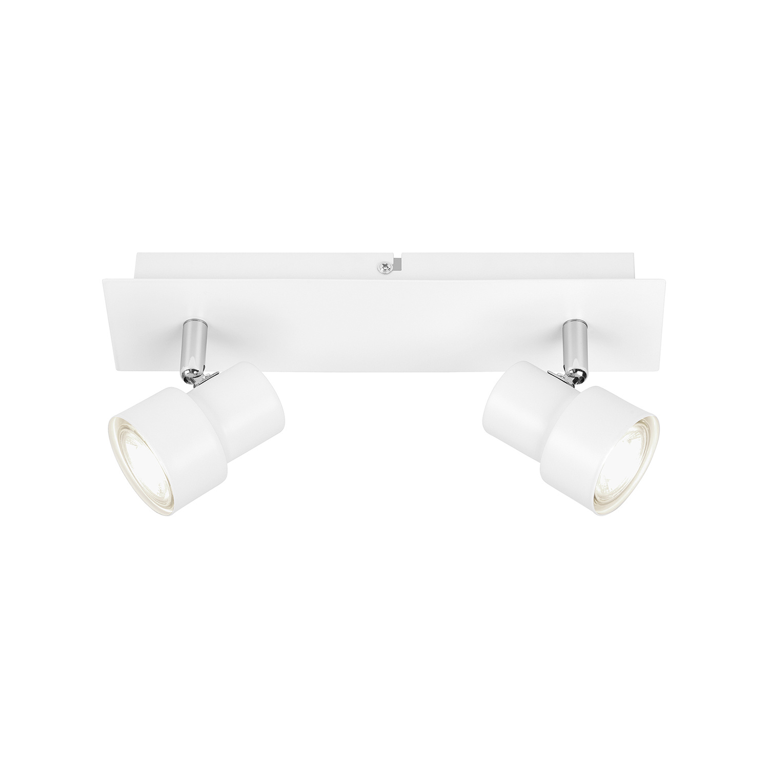 Spot Moderno Rock Metallo Bianco 2 Luci Gu10 3000K 2861026