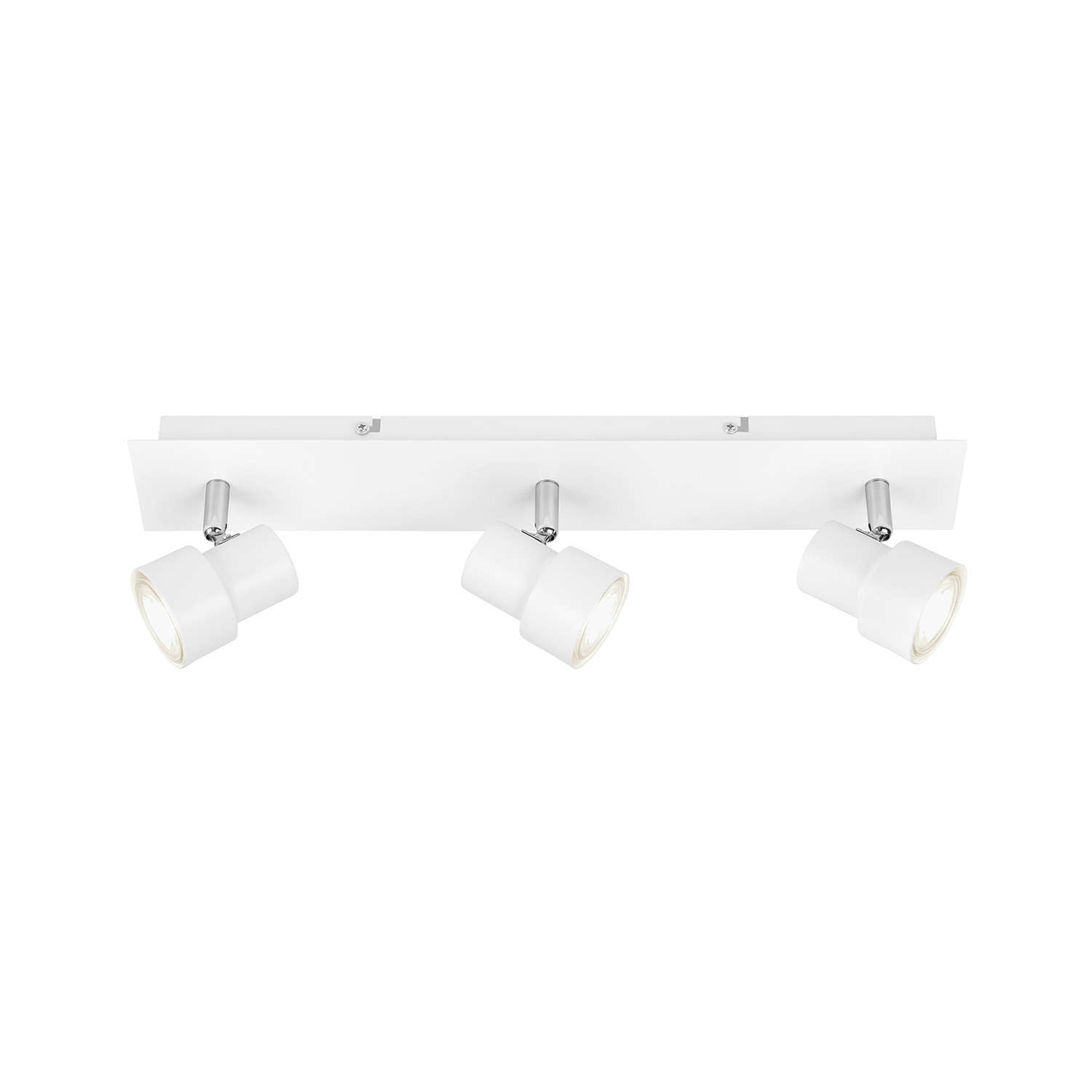 Spot Moderno Rock Metallo Bianco 3 Luci Gu10 3000K 2861036