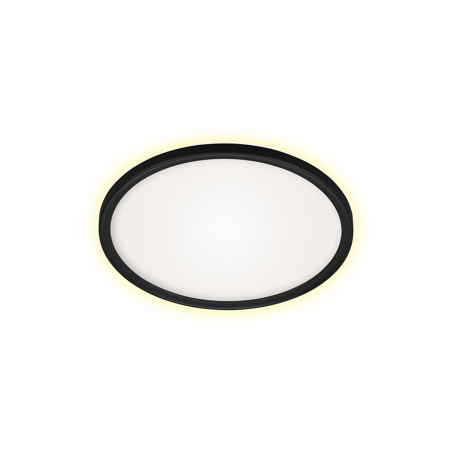 Plafoniera Moderna Slim Drip Plastica Nero Led Integrato 22W 4000K