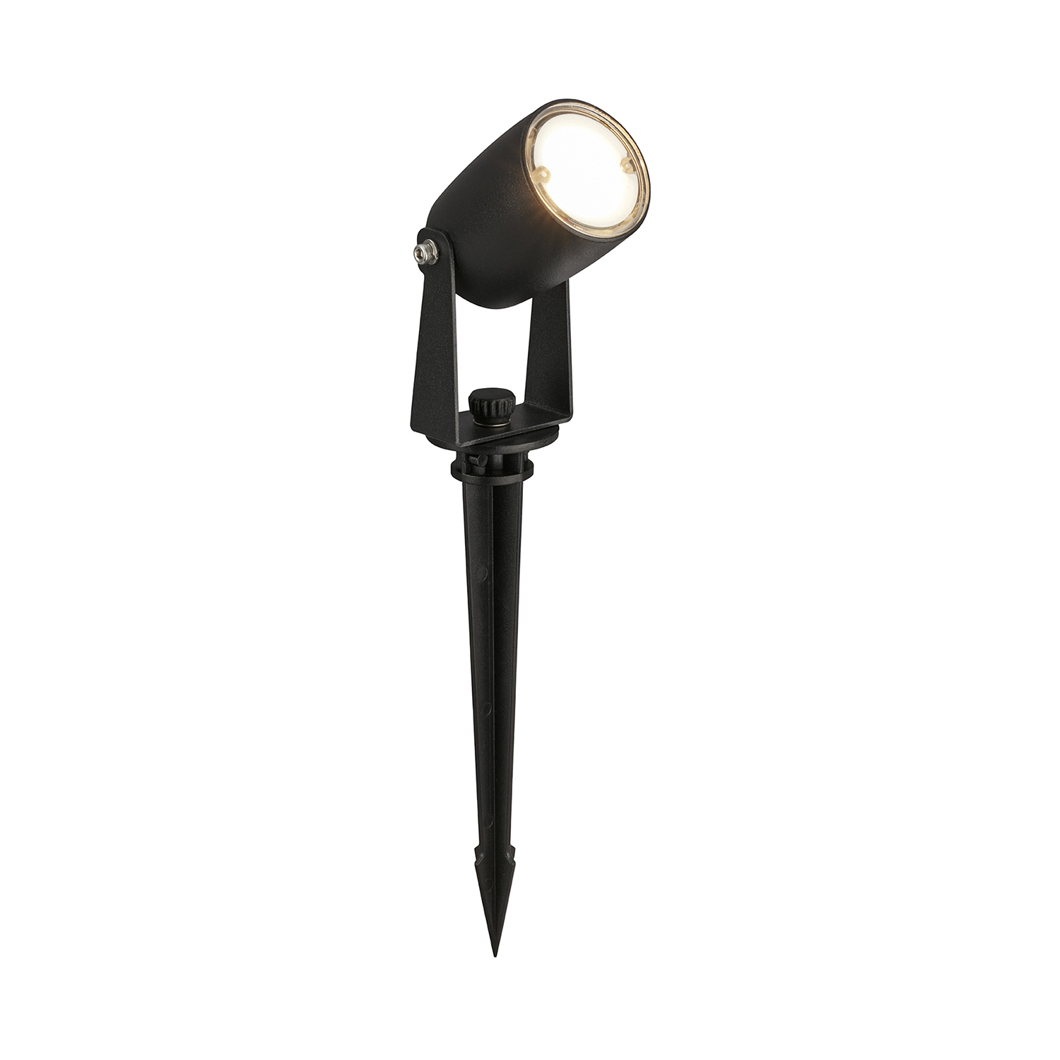 Faretto Con Picchetto Esterno Moderno Iris Plastica Nero Led 6W 3000K