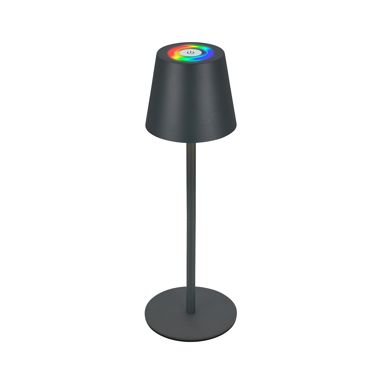Lampada Da Tavolo Moderna Cilano Metallo Grigio Antracite Led Integrato 3W 2700K