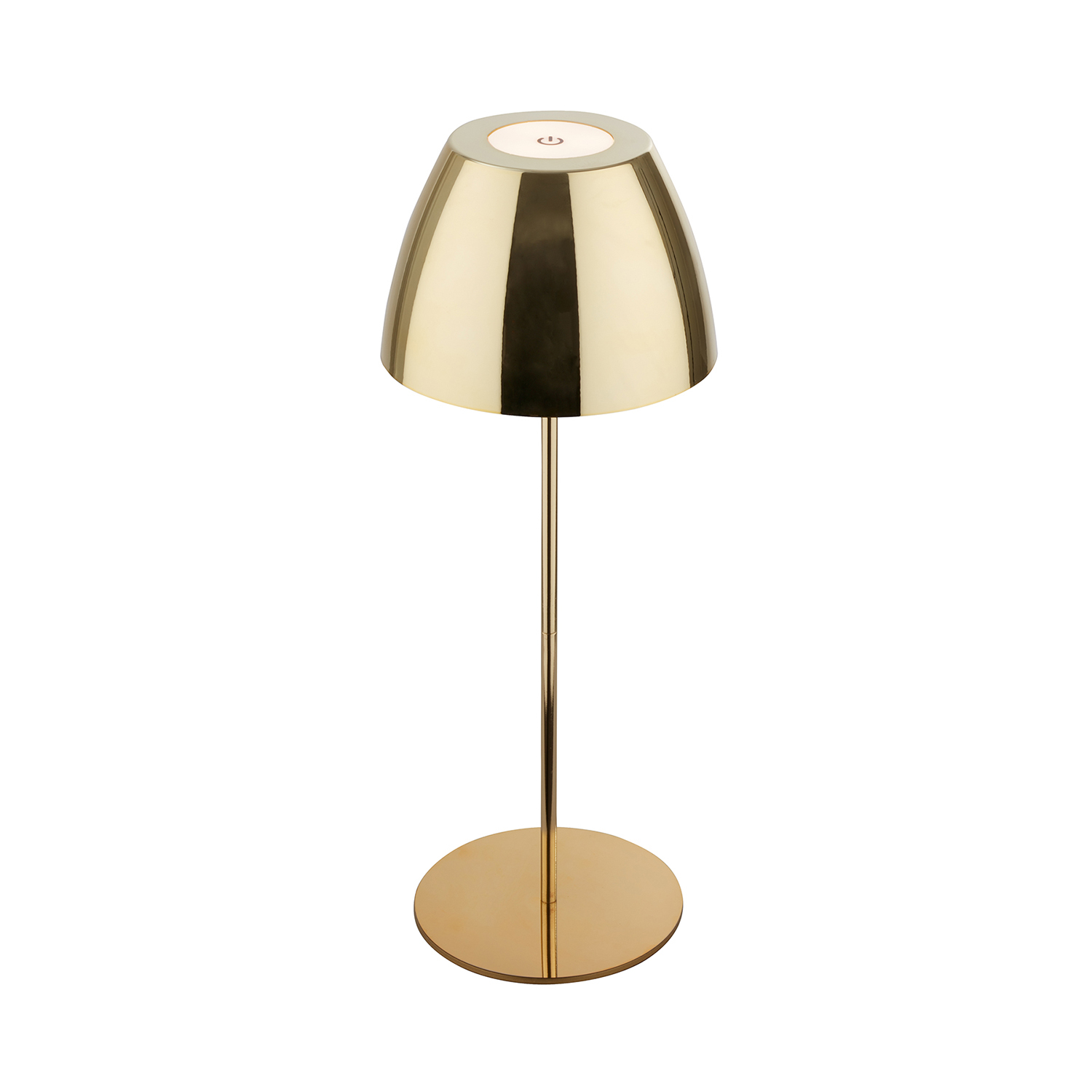 Lampada Da Tavolo Moderna Serina Metallo Oro Lucido Led Integrato 2W 2700K