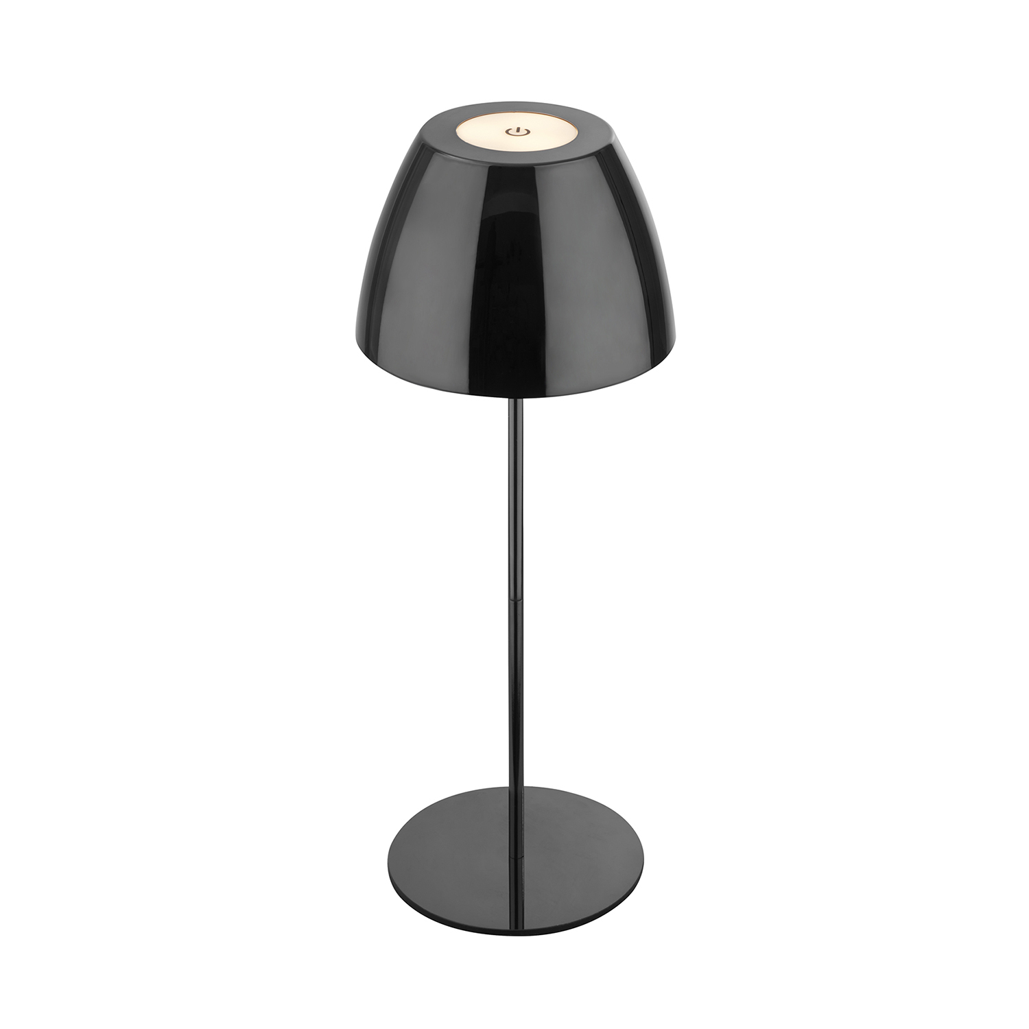 Lampada Da Tavolo Moderna Serina Metallo Nero Spazzolato Led Integrato 2W 2700K