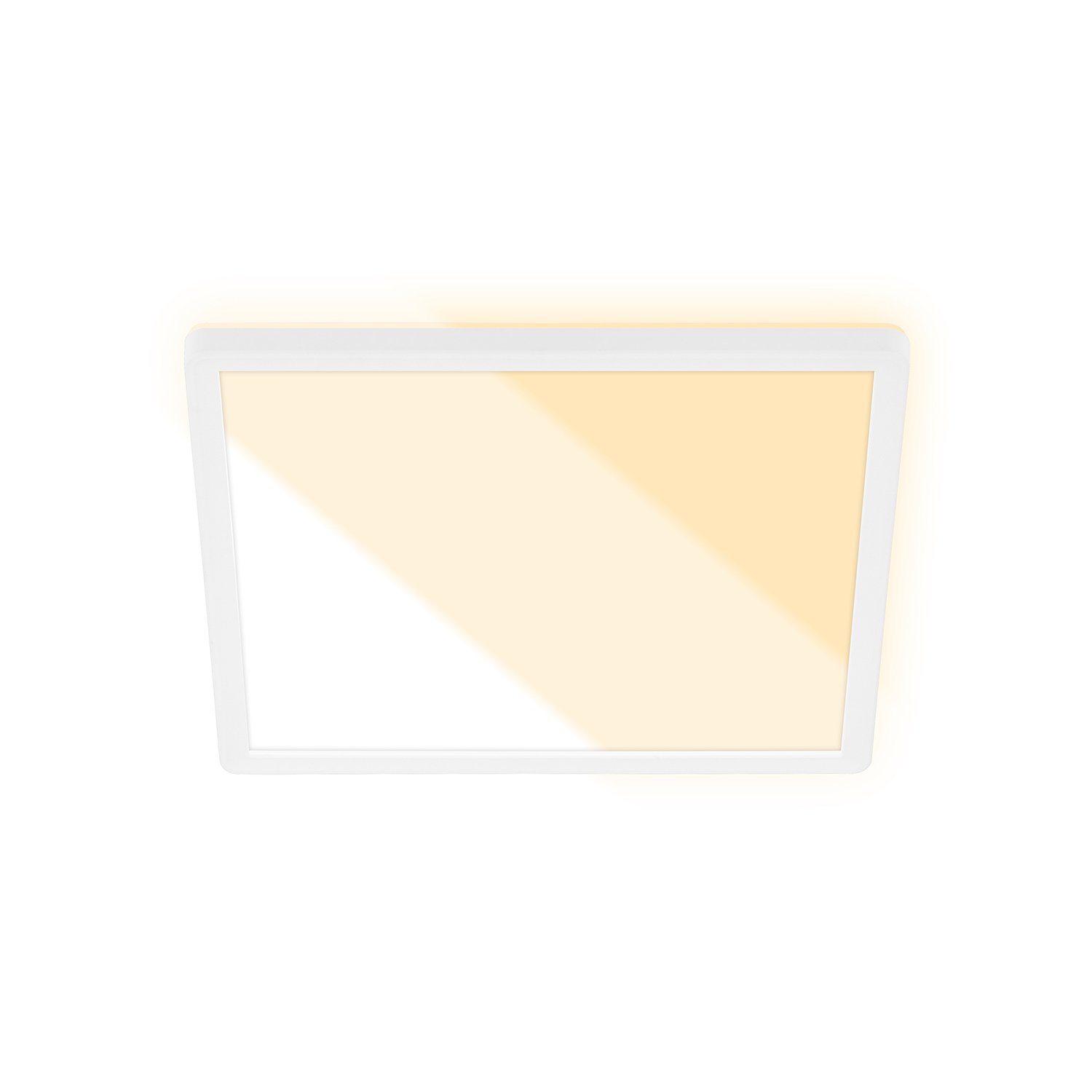 Plafoniera Moderna Slim Cts Plastica Bianco Led Integrato 18W