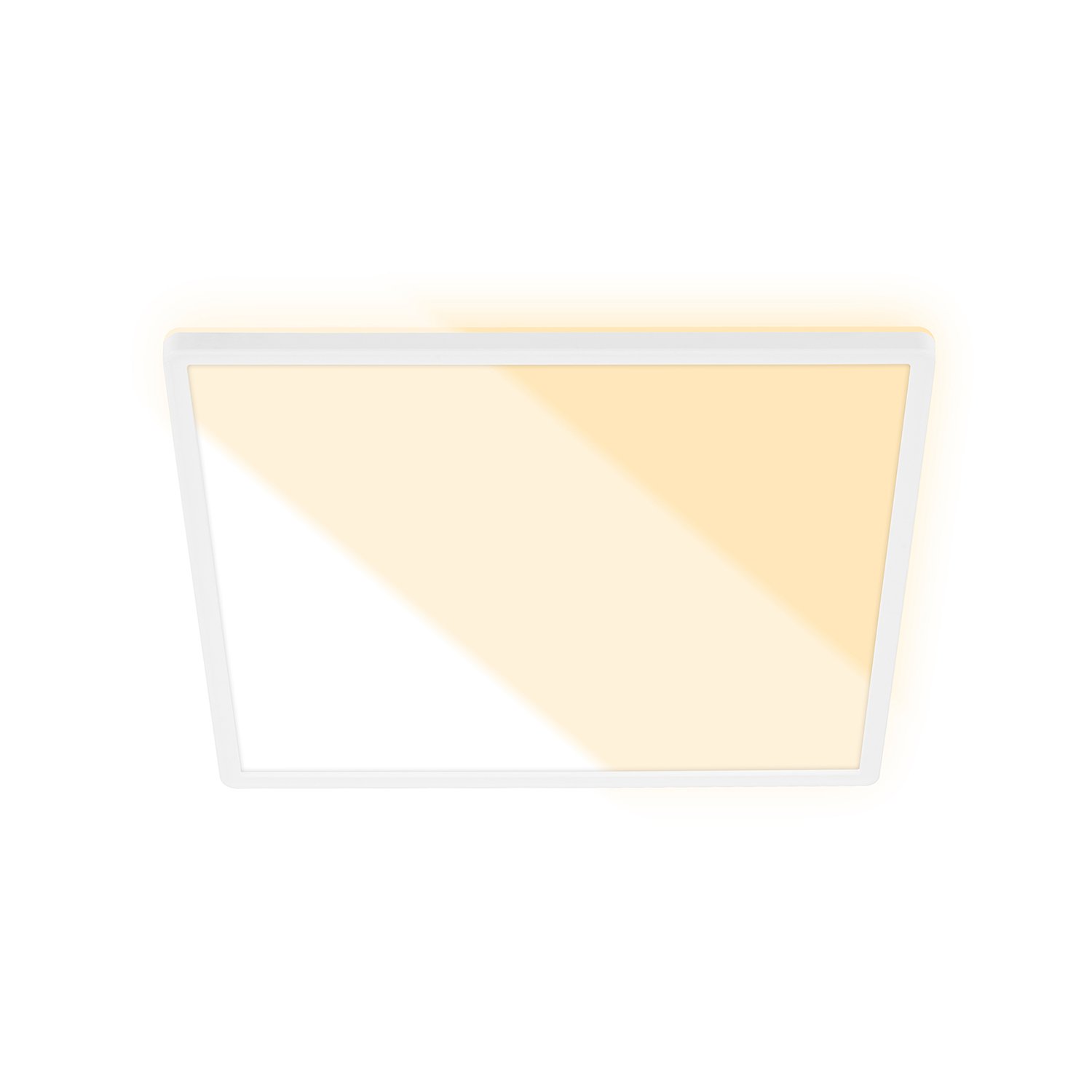 Plafoniera Moderna Slim Cts Plastica Bianco Led Integrato 22W
