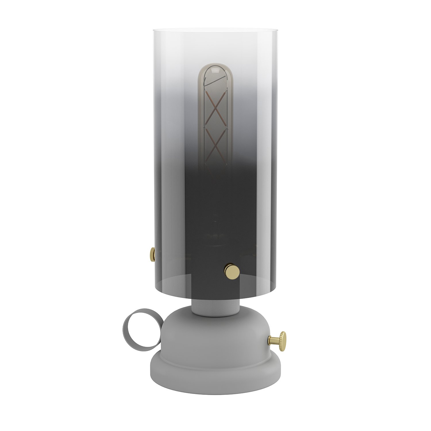 Lampada Da Tavolo Vintage Gargrave Acciaio Grigio 1 Luce E27