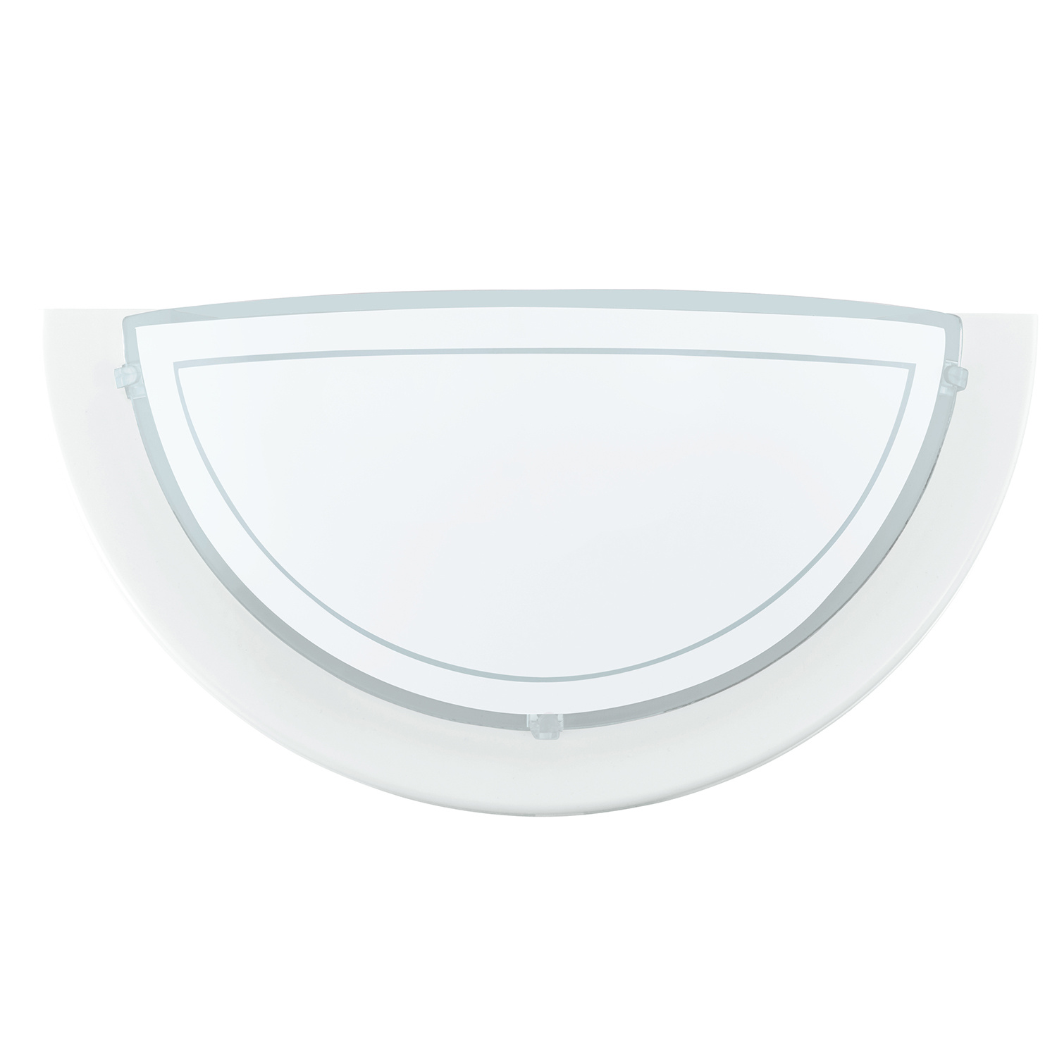 Applique Contemporanea Planet 1 Acciaio Bianco 1 Luce E27 83154
