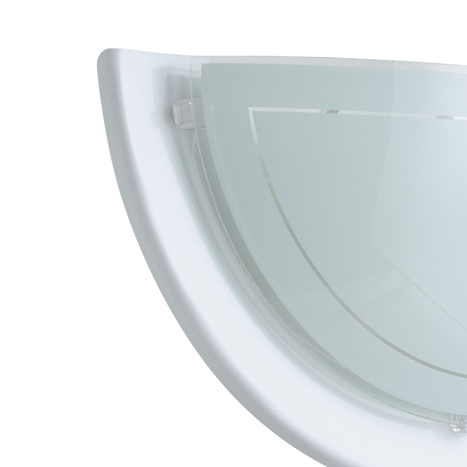 Applique Contemporanea Planet 1 Acciaio Bianco 1 Luce E27 83154