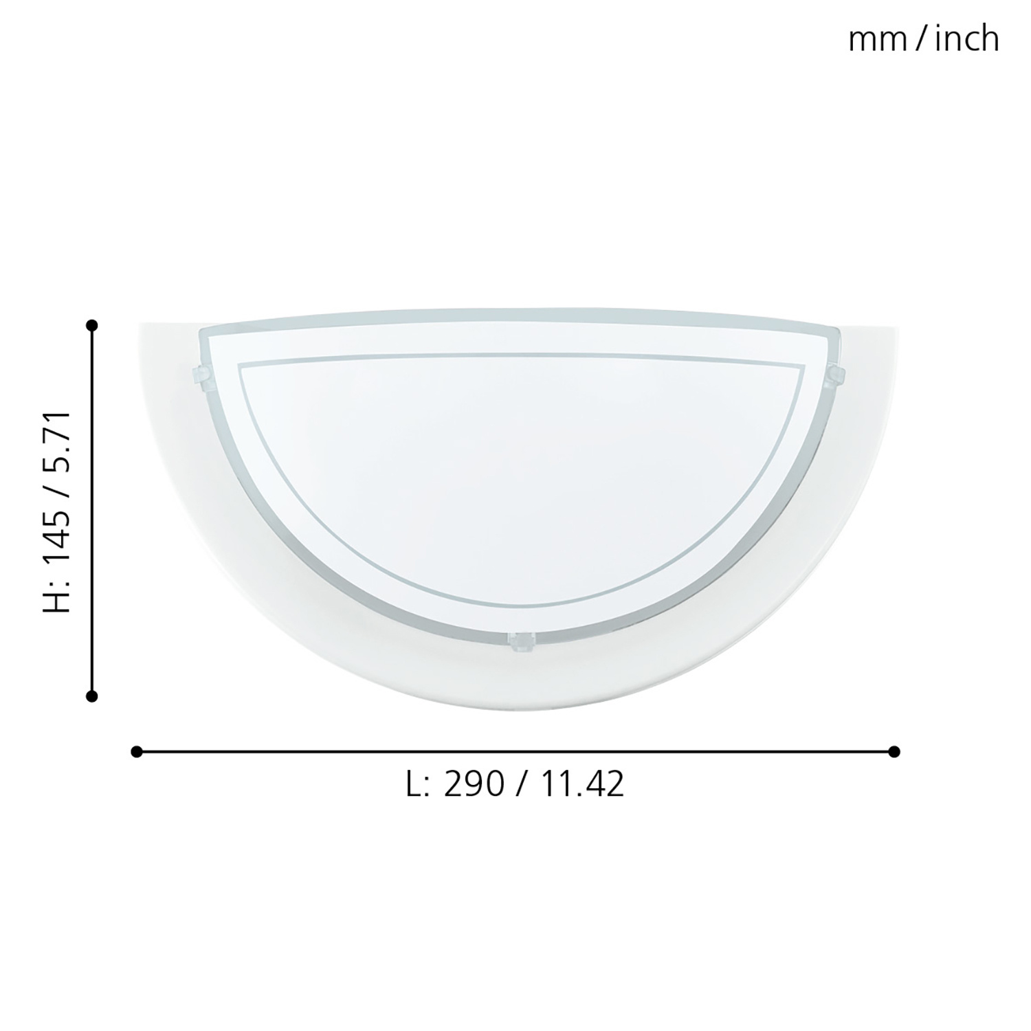 Applique Contemporanea Planet 1 Acciaio Bianco 1 Luce E27 83154