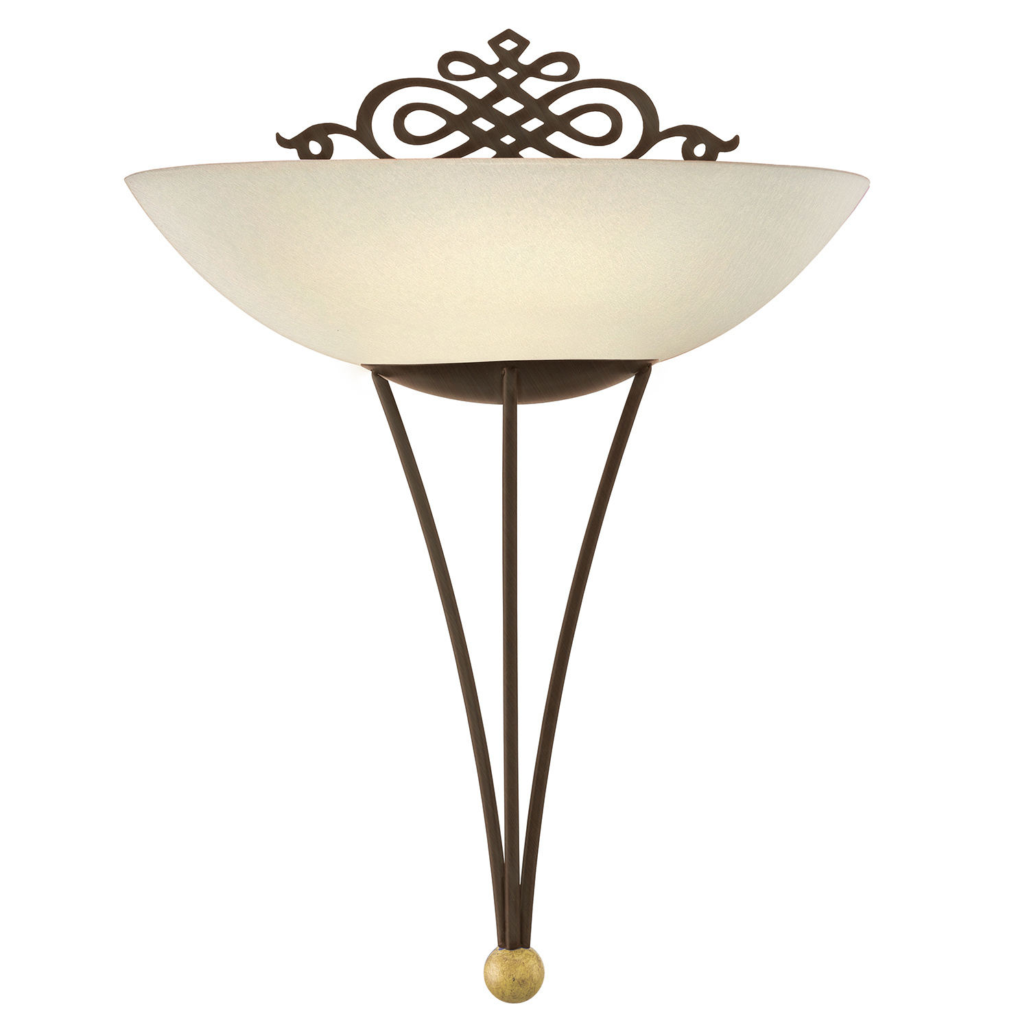Applique Classico Mestre Acciaio Marrone Anticato 1 Luce E27 86715