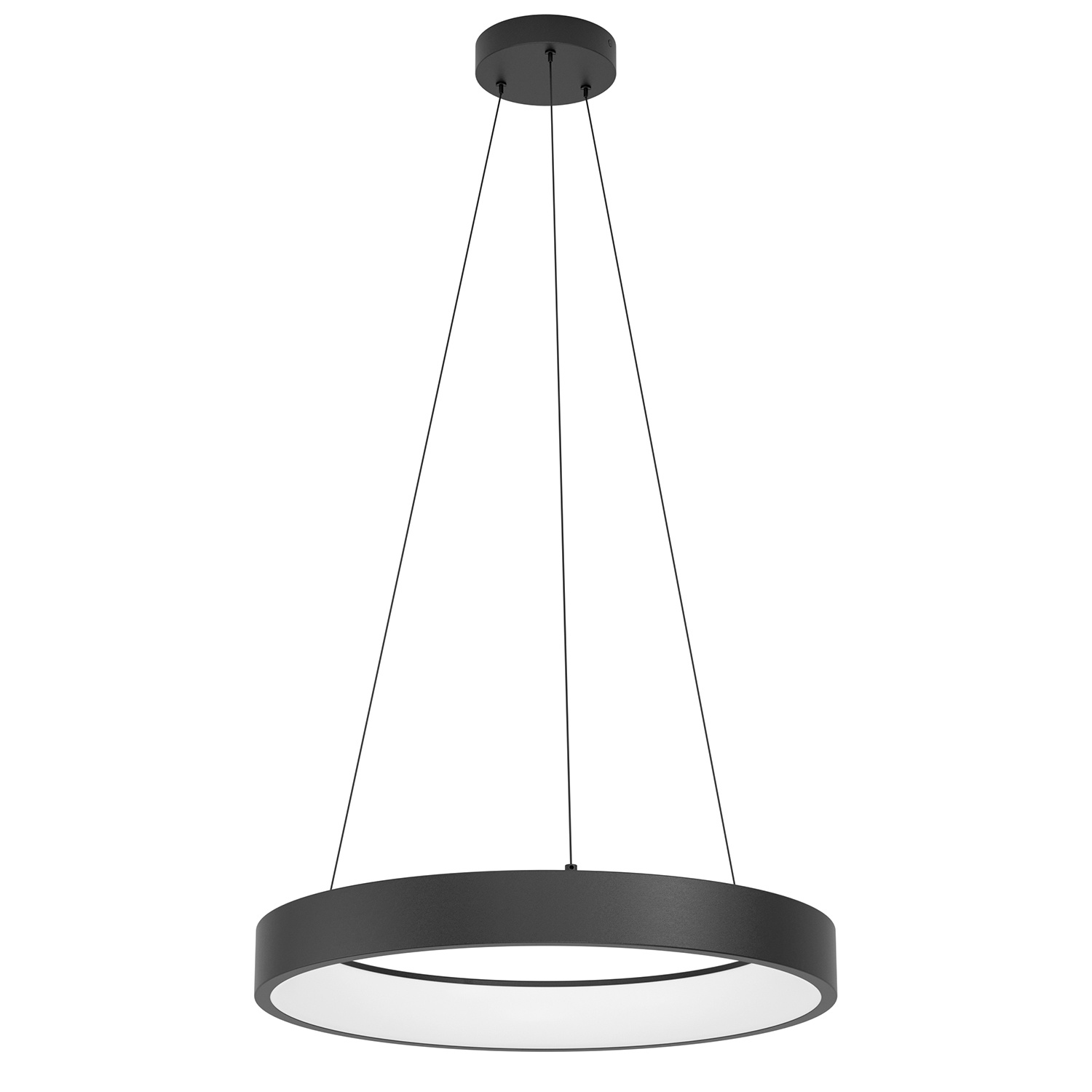 Lampadario A Sospensione Contemporaneo Marghera-Z Acciaio Nero 4 Luci Led 6,5W 900068