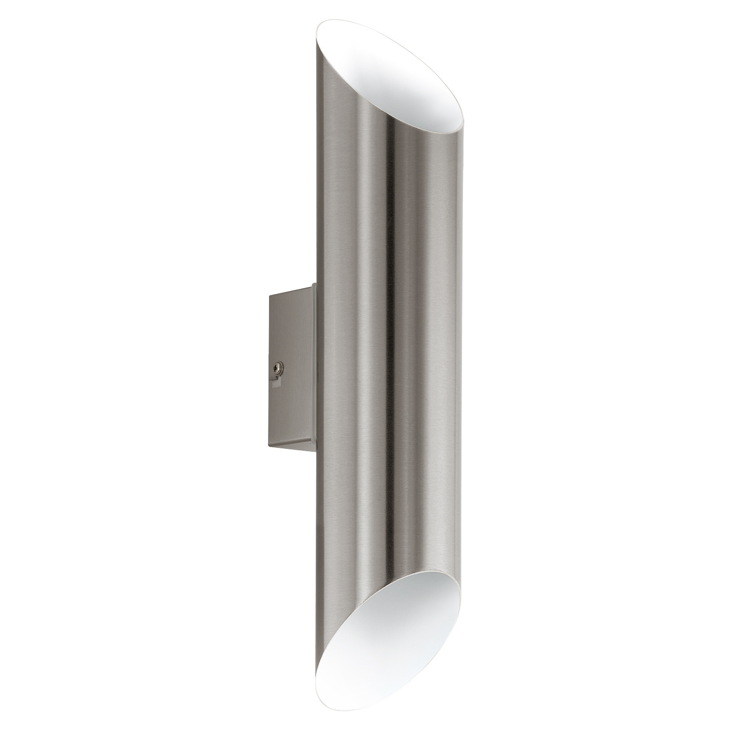 Applique Biemissione Esterno Moderna Agolada Acciaio Bianco Led 94803