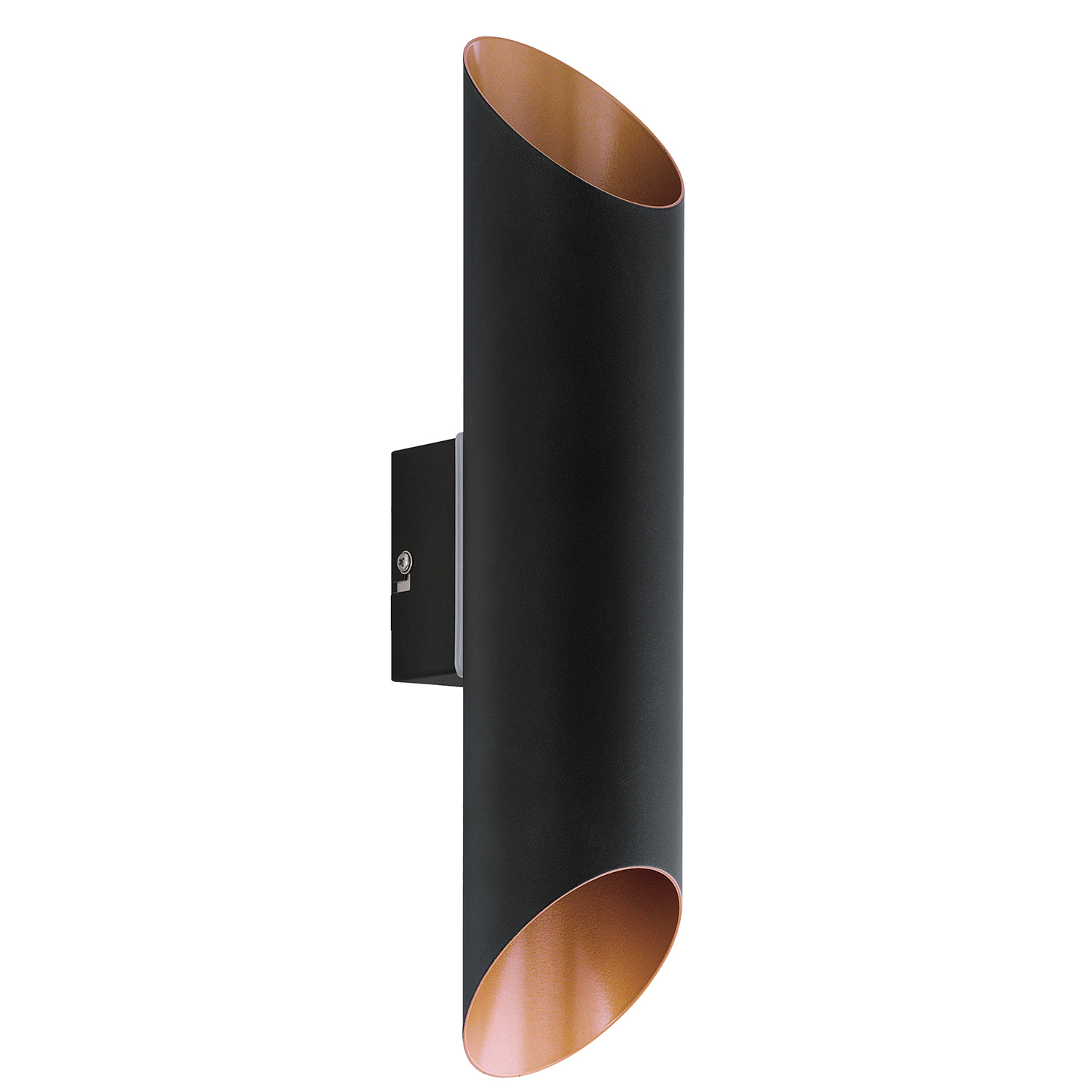 Applique Esterno Moderna Agolada Metallo Nero Rame Led 94804