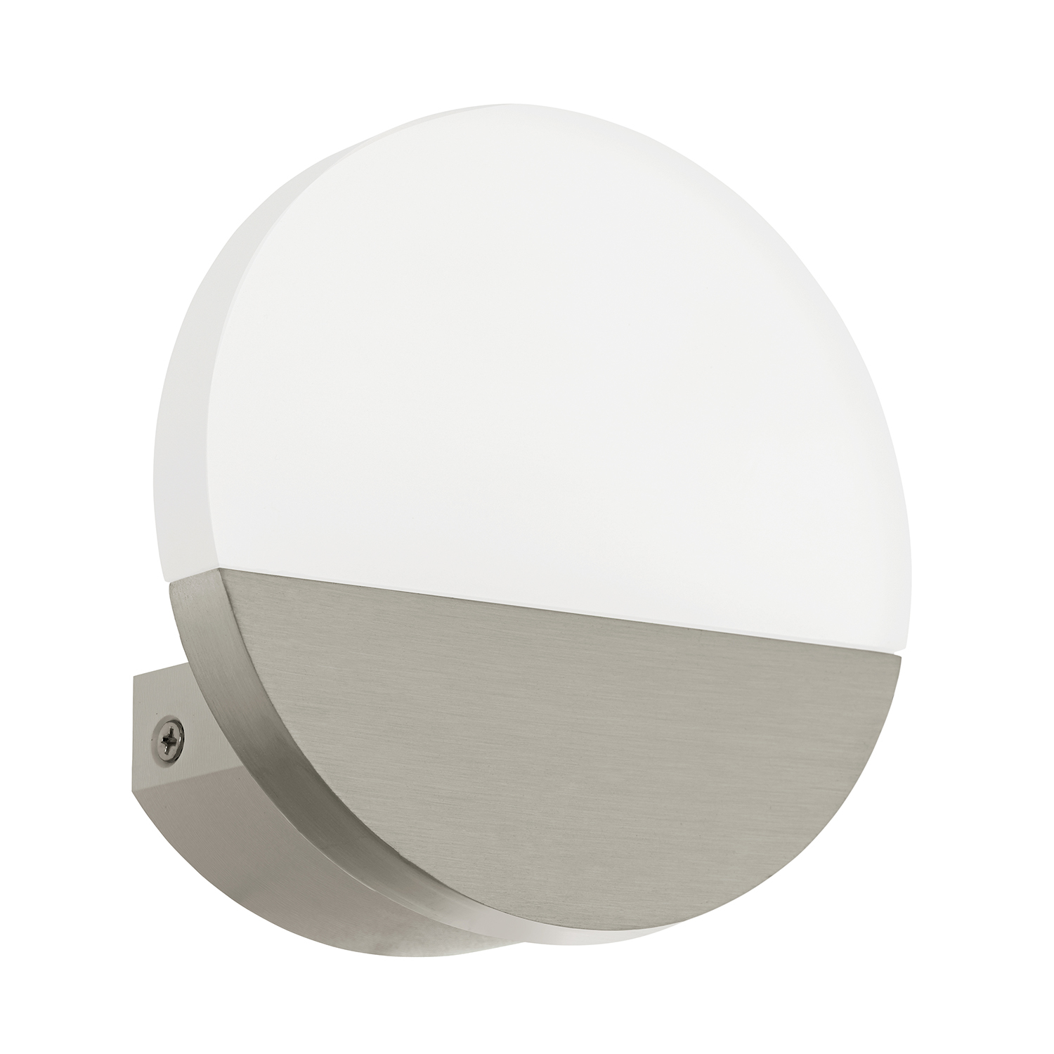 Applique Minimal Metrass 1 Alluminio Nichel Satinato 1 Luce Led Integrato 4,5W