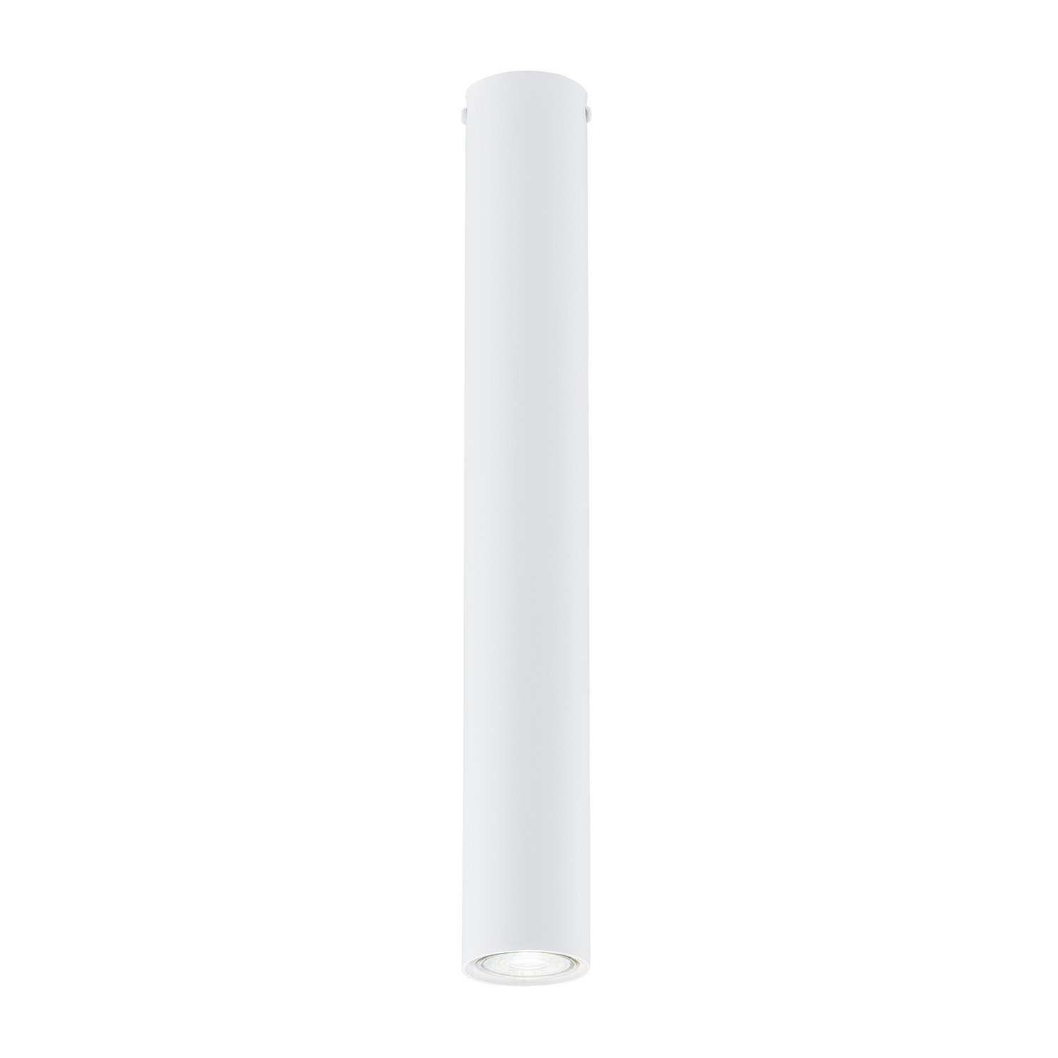 Plafoniera Moderna Faretto Marduk 1 Luce Acciaio Bianco 45 Cm