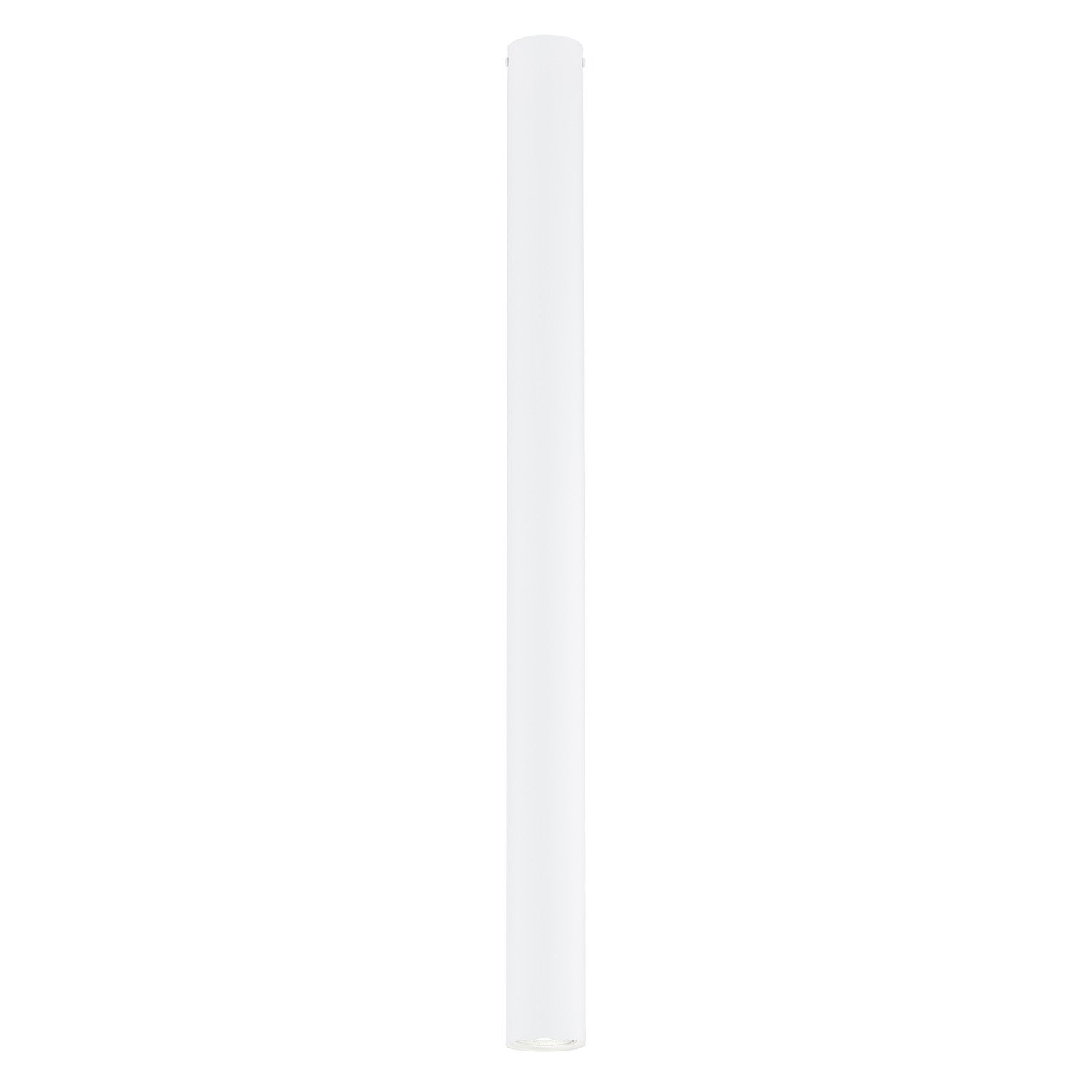 Plafoniera Moderna Faretto Marduk 1 Luce Acciaio Bianco 80 Cm