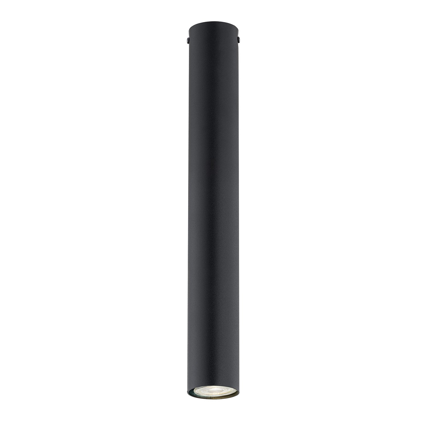 Plafoniera Moderna Faretto Marduk 1 Luce Acciaio Nero 45 Cm