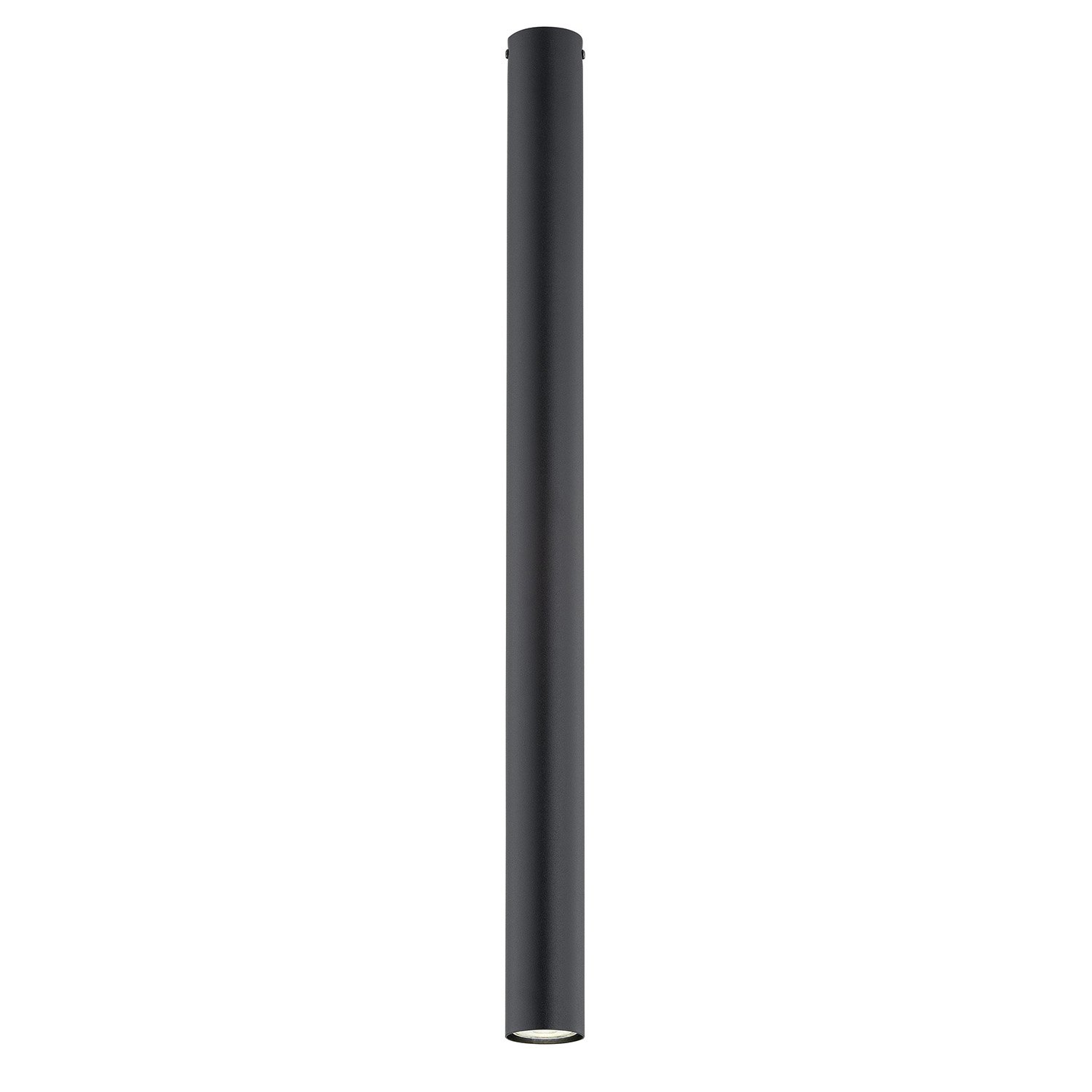 Plafoniera Moderna Faretto Marduk 1 Luce Acciaio Nero 80 Cm