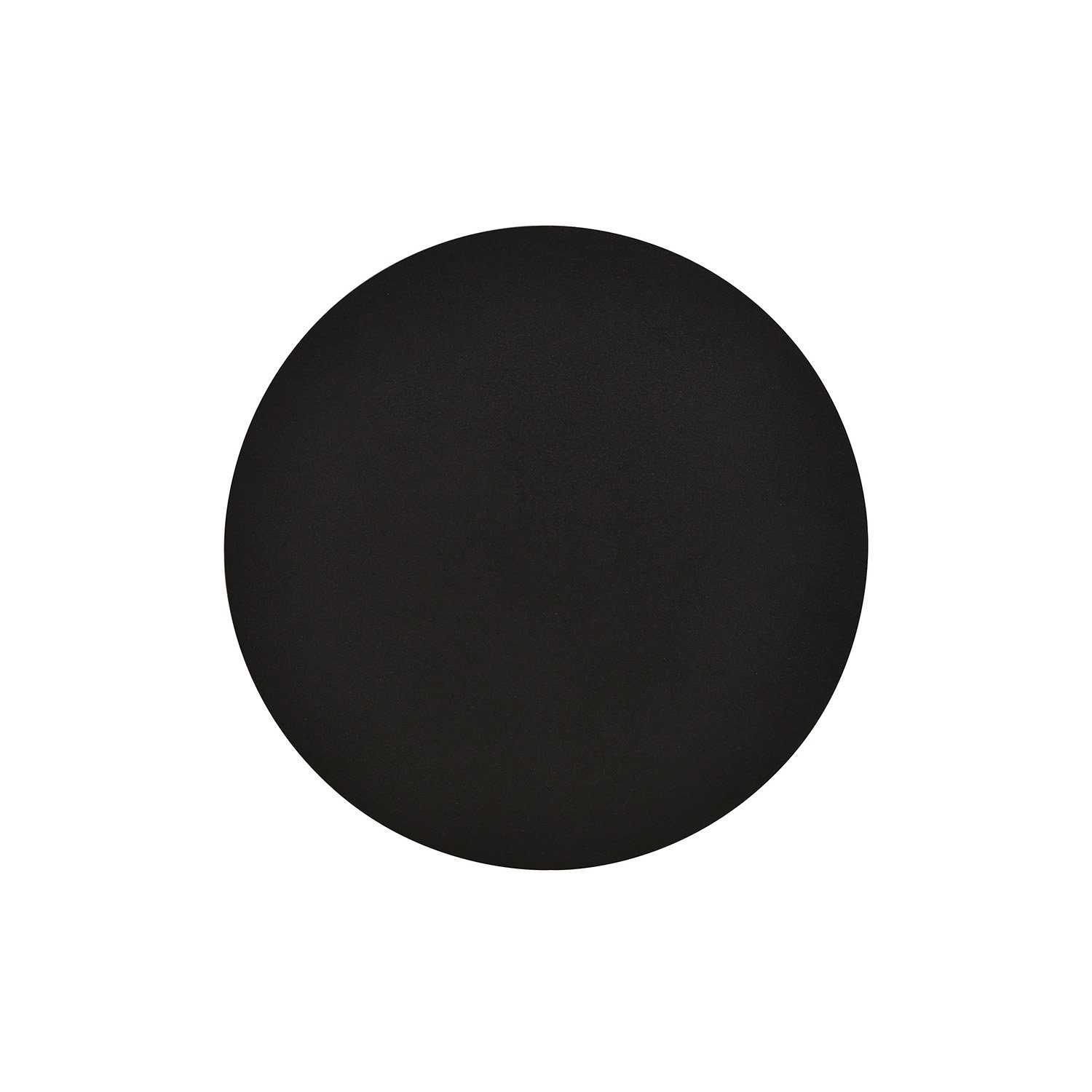 Applique Minimal Tonda 1 Luce Indiretta Agni In Acciaio Nero