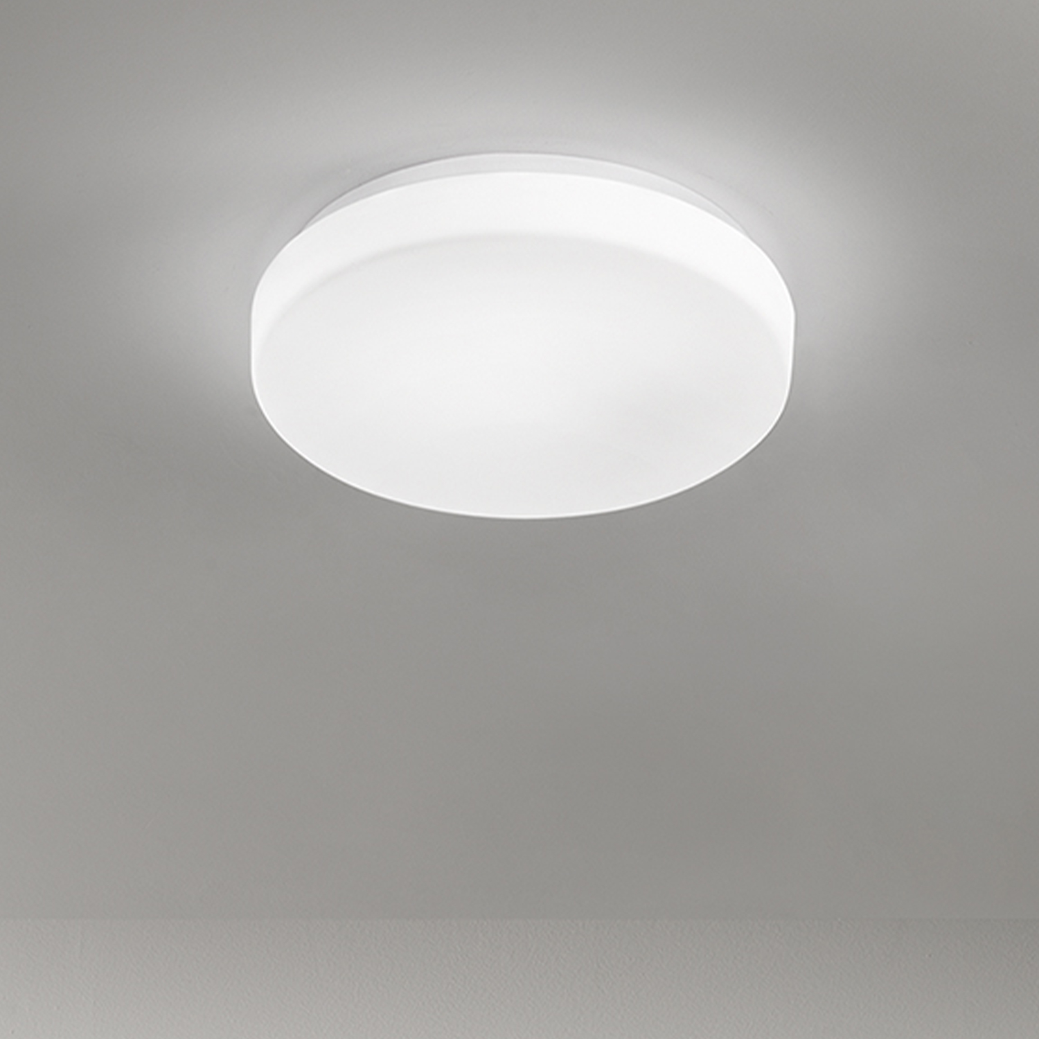 Plafoniera Moderna Metallo Vetro Bianco Led 24W Dimmerabile Ip20