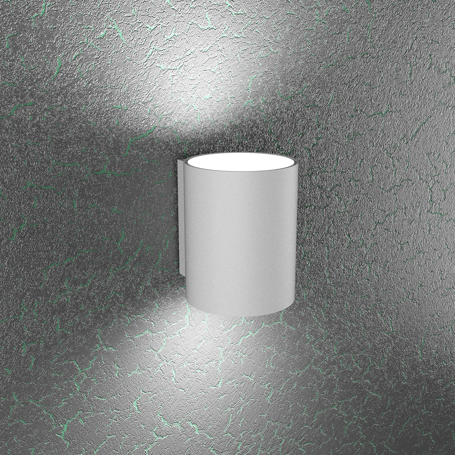 Applique Moderna Cloud Metallo Grigio 2 Luci Gx53 20Cm 1128_AP-GR