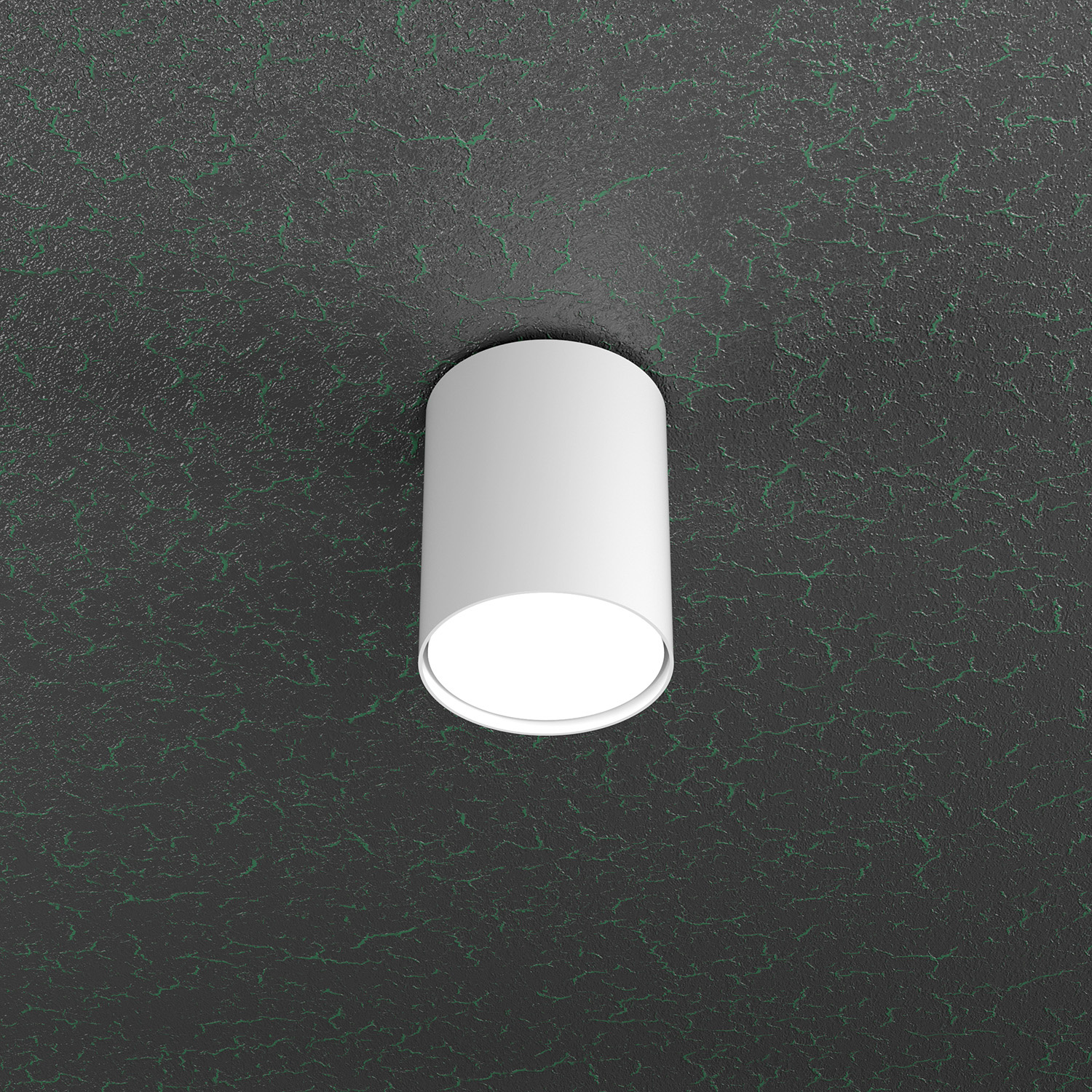 Plafoniera Moderna Cloud Metallo Bianco 1 Luce Gx53 Cilindrica 10Cm 1128_PL10-BI