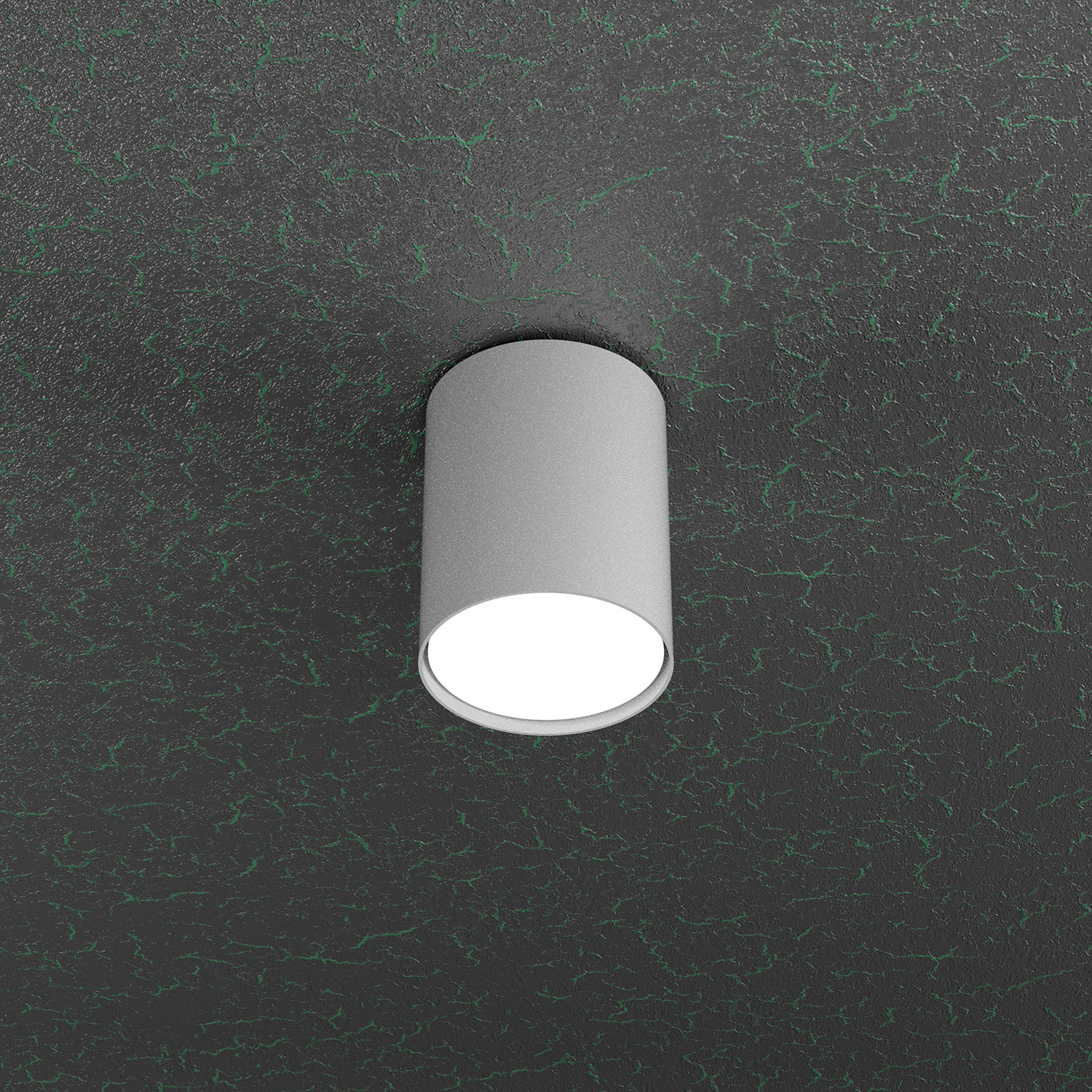 Plafoniera Moderna Cloud Metallo Grigio 1 Luce Gx53 Cilindrica 10Cm 1128_PL10-GR