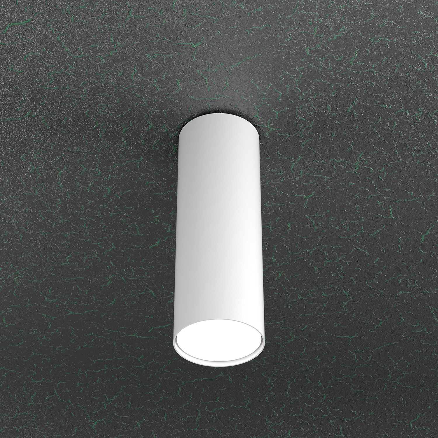 Plafoniera Moderna Cloud Metallo Bianco 1 Luce Gx53 Cilindrica 25Cm 1128_PL25-BI
