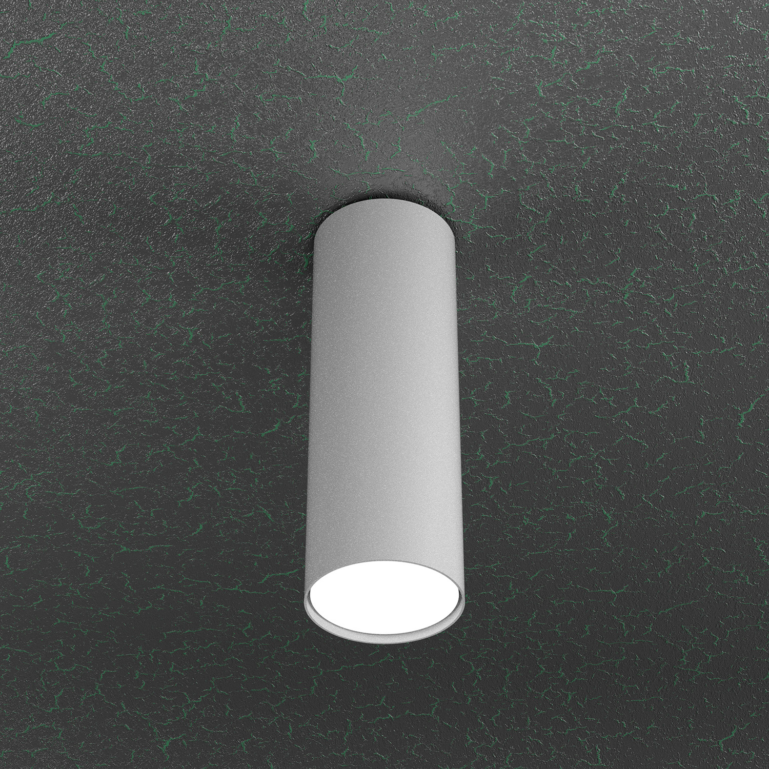 Plafoniera Moderna Cloud Metallo Grigio 1 Luce Gx53 Cilindrica 25Cm 1128_PL25-GR