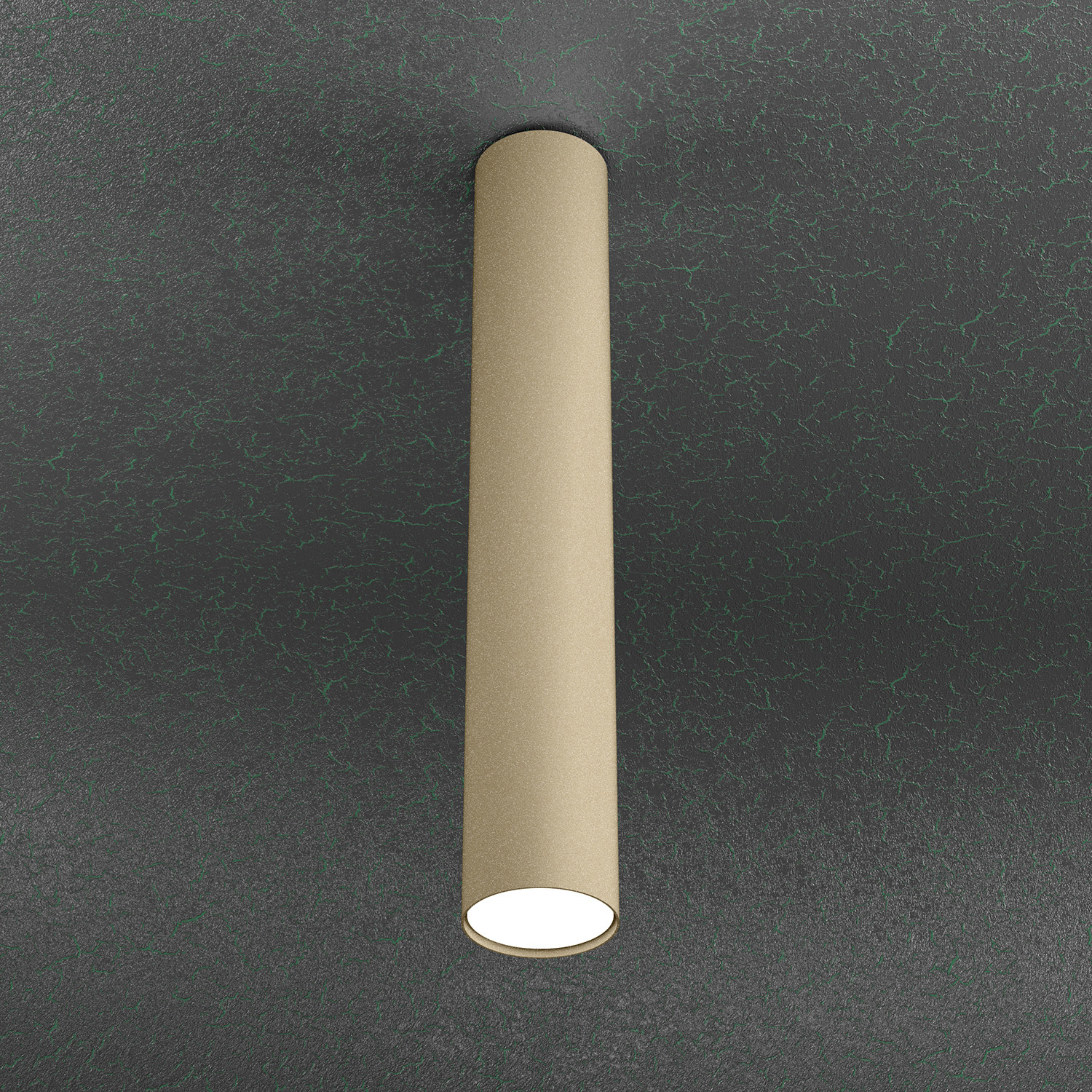 Plafoniera Moderna Cloud Metallo Sabbia 1 Luce Gx53 Cilindrica 50Cm 1128_PL50-SA