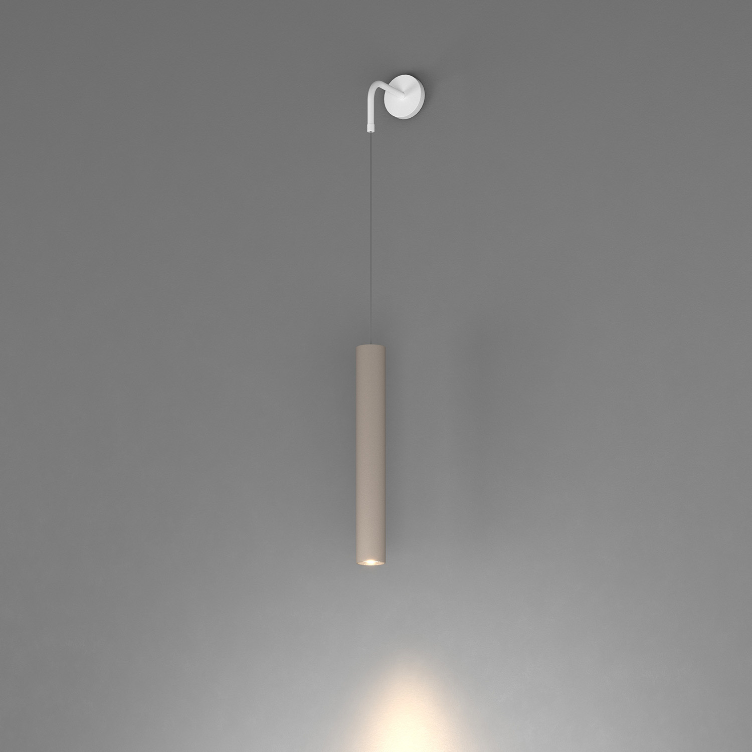 Applique Industrial-Minimal Xeana Metallo Bianco Marrone 1 Luce Gu10 1203BI_A-SA