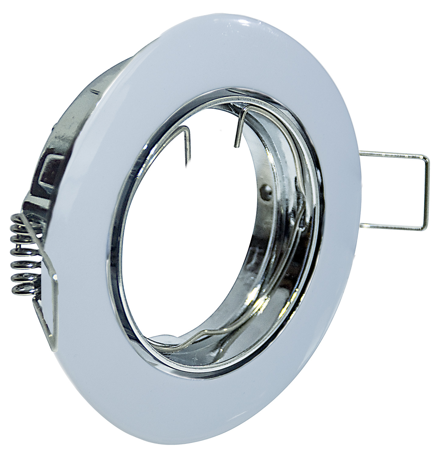 Faretto Incasso Fun Orientabile Tondo Alluminio Bianco 1 Luce Gu10 D9,4Cm