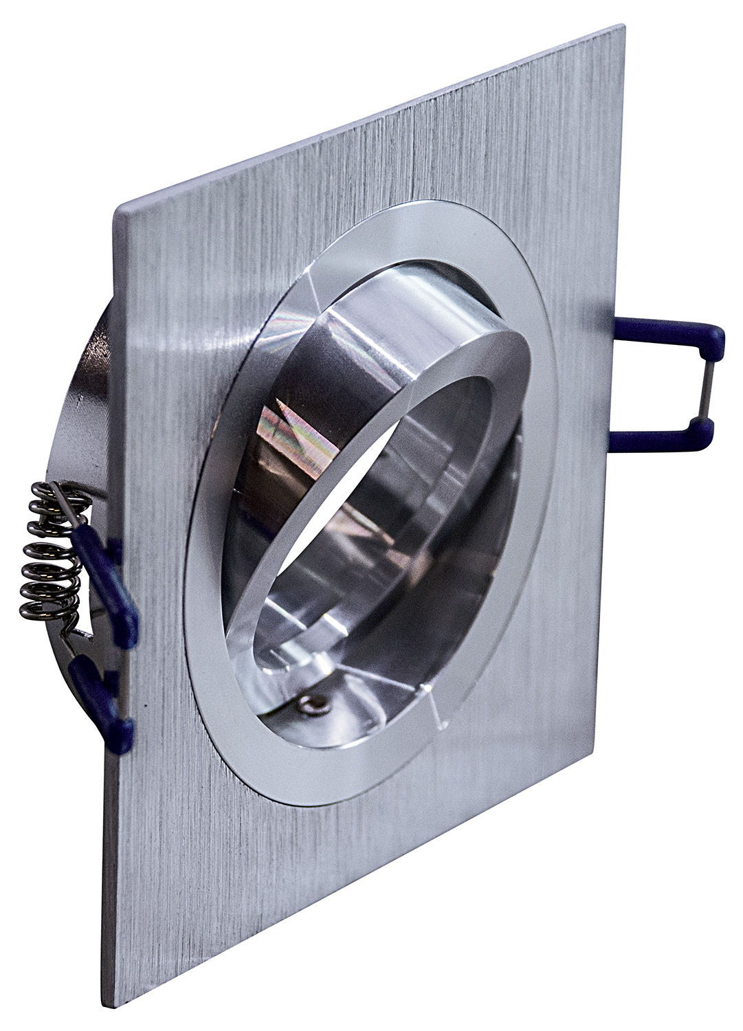 Faretto Incasso Toy Orientabile Quadrato Alluminio Satinato 1 Luce Gu10