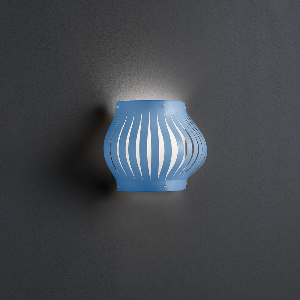 Applique Balcony Helios 1 Luce In Polilux Blu Made In Italy | Appliques - Lampade da Parete | Luce Art Shop Applique Balcony Helios 1 Luce In Polilux Blu Made In Italy | Linea Zero