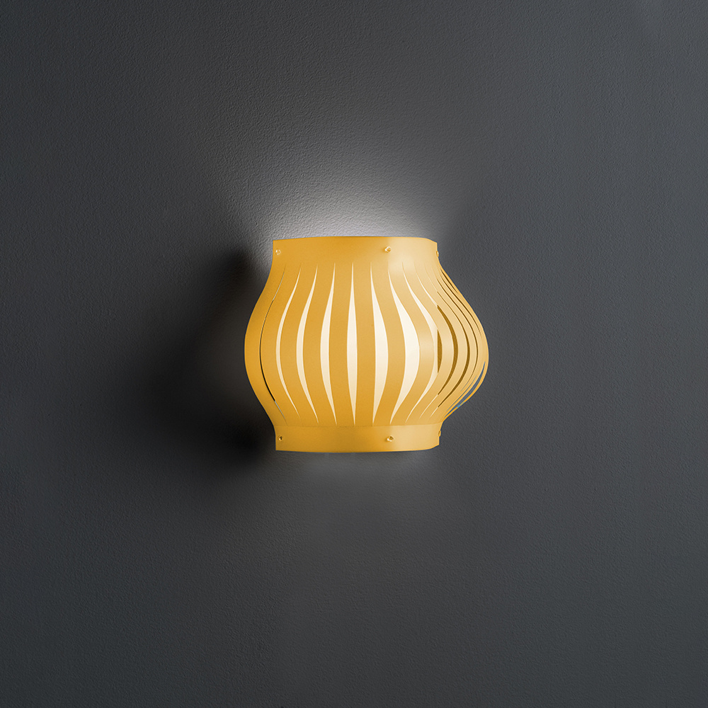 Applique Balcony Helios 1 Luce In Polilux Ocra Made In Italy | Linea Zero