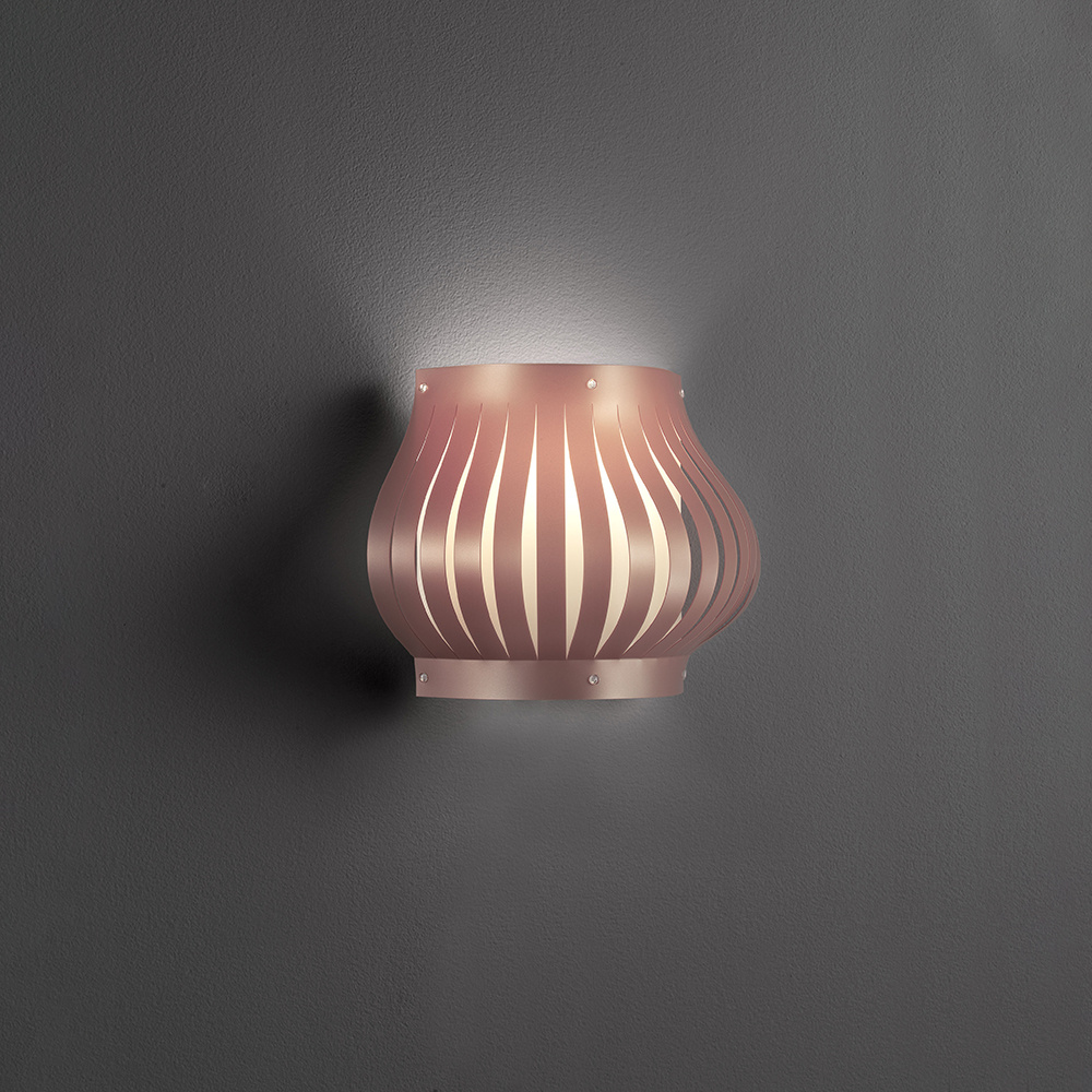 Applique Balcony Helios 1 Luce In Polilux Rosa Metallico Made In Italy | Appliques - Lampade da Parete | Luce Art Shop Applique Balcony Helios 1 Luce In Polilux Rosa Metallico Made In Italy | Linea Zero