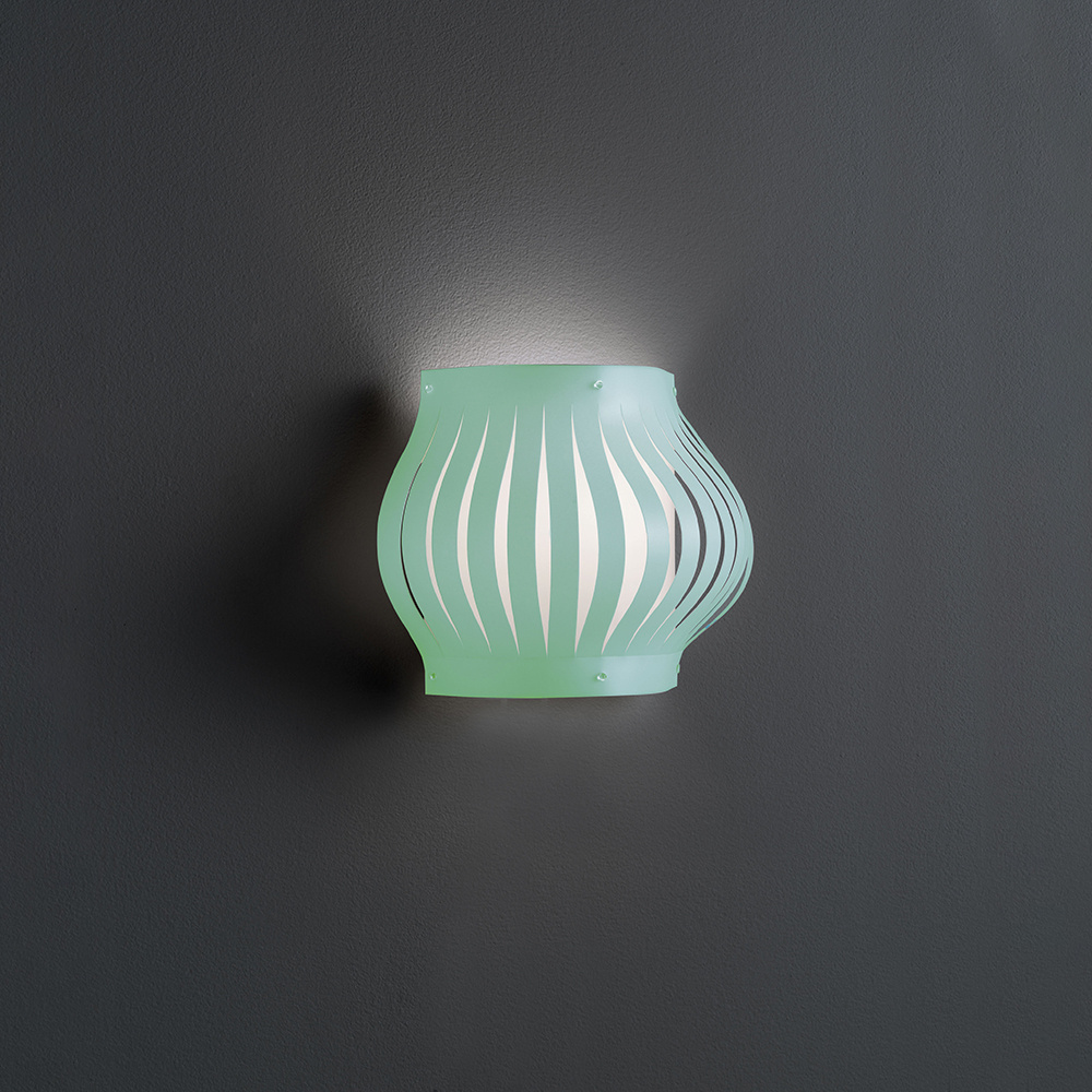 Applique Balcony Helios 1 Luce In Polilux Verde Made In Italy | Appliques - Lampade da Parete | Luce Art Shop Applique Balcony Helios 1 Luce In Polilux Verde Made In Italy | Linea Zero