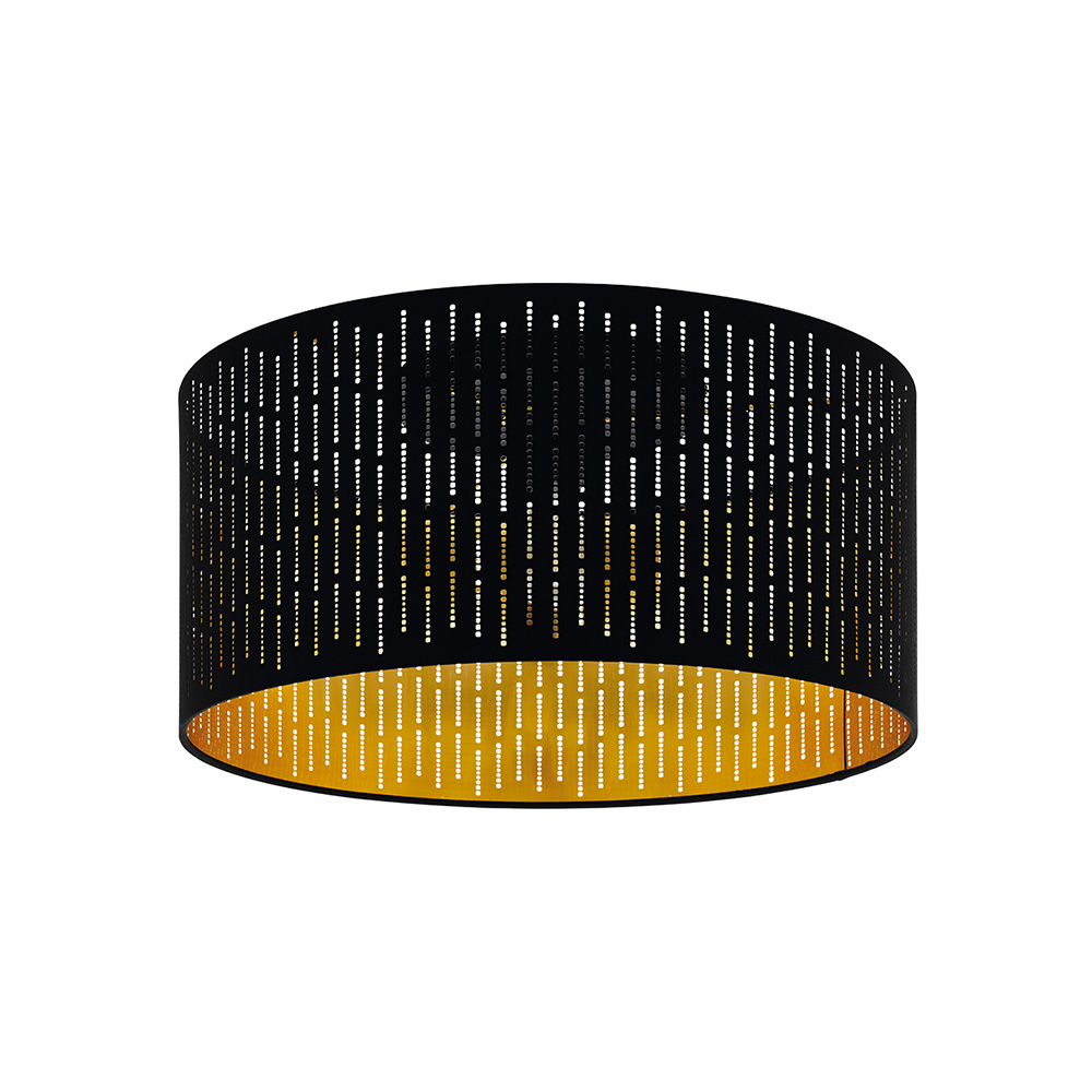 Plafoniera Contemporanea Varillas 1 Luce Acciaio Nero