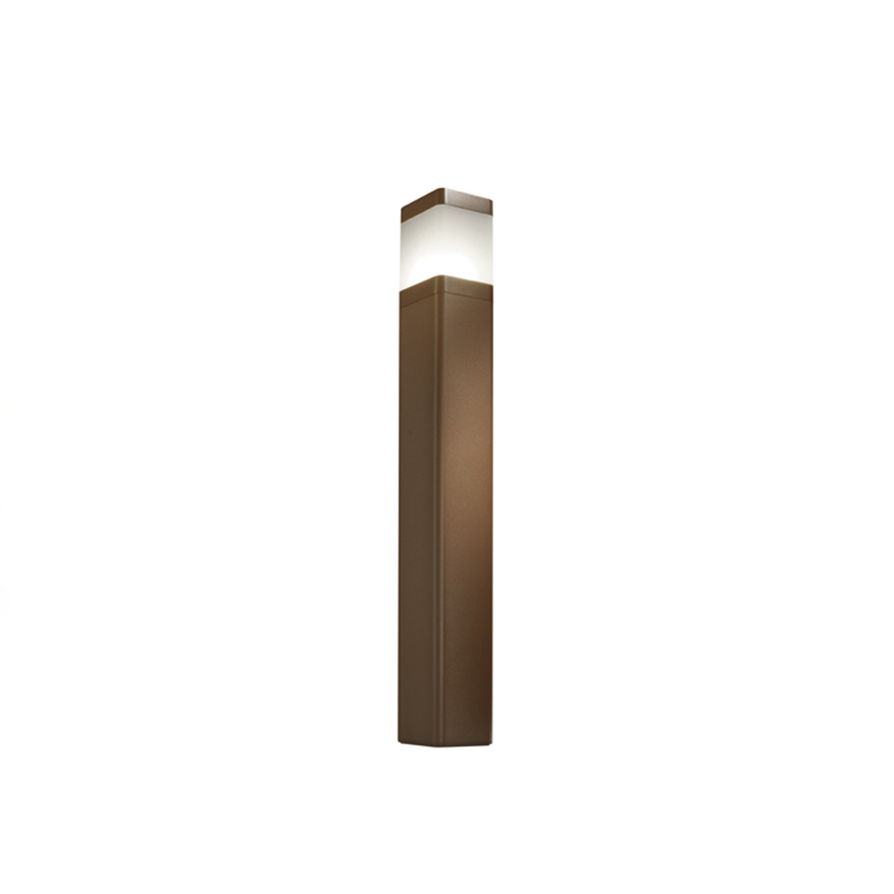 Paletto Moderno Esterno Frost Alluminio Ruggine 1 Luce E27 FROST-55-RU