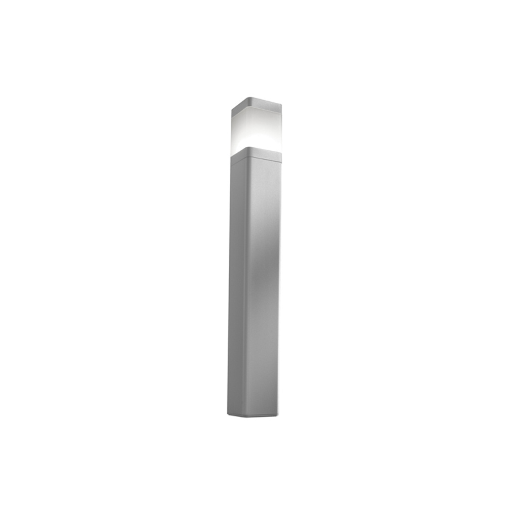 Paletto Moderno Esterno Frost Alluminio Grigio Perla 1 Luce E27 FROST-55-SG