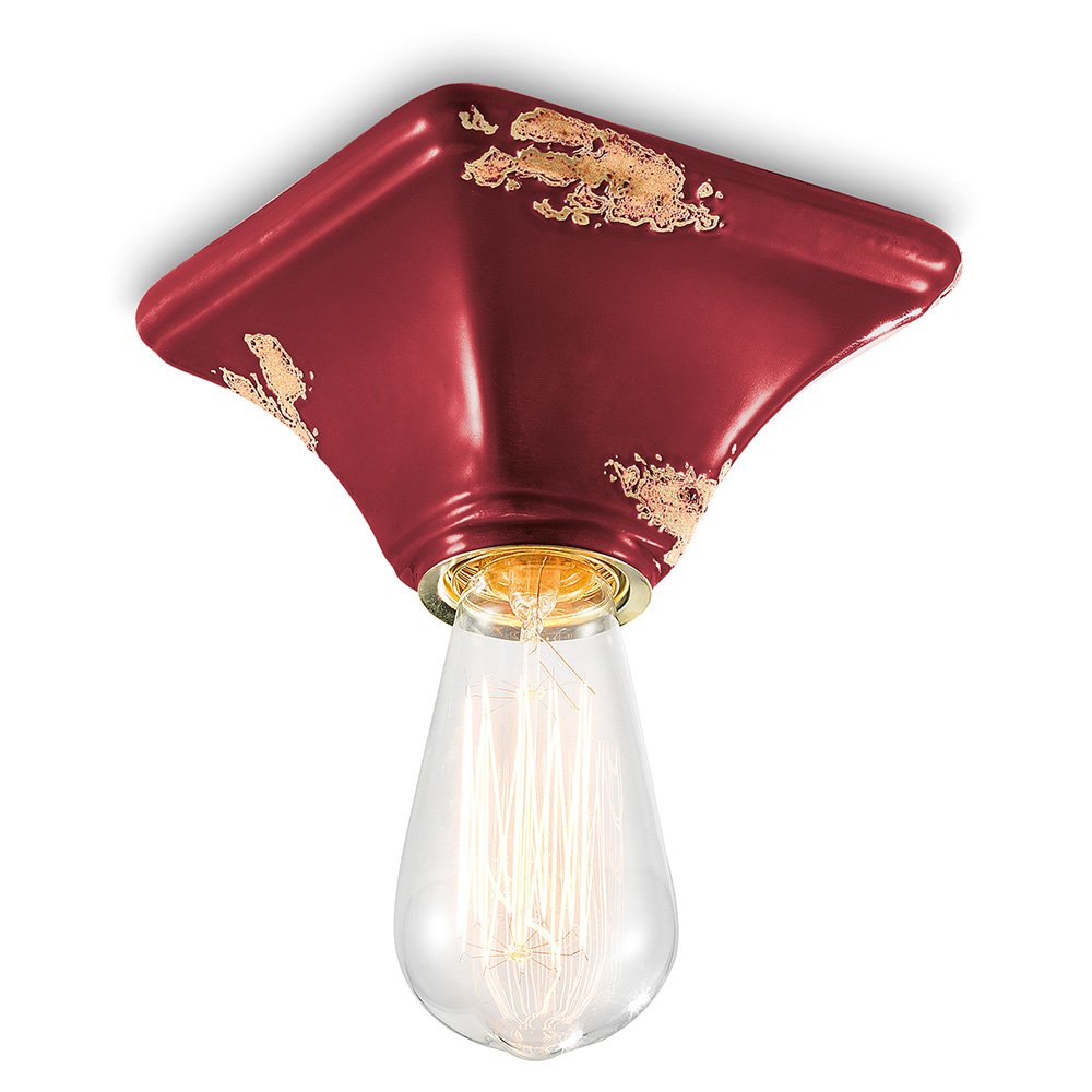 E-ENERGY Simone Plafoniera Vetro 30 Cm | Moderna Quadrata E27 1 Luce | Made In Italy IP20 - 5