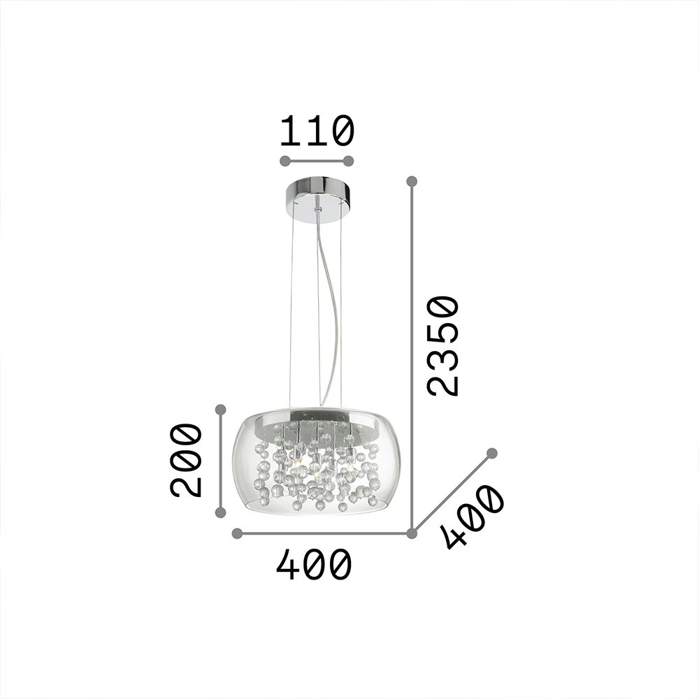 Ideal Lux LED-Glühbirne G9 – 3W, 3000K Warmweiß – Transparent, 15000 Stunden Lebensdauer