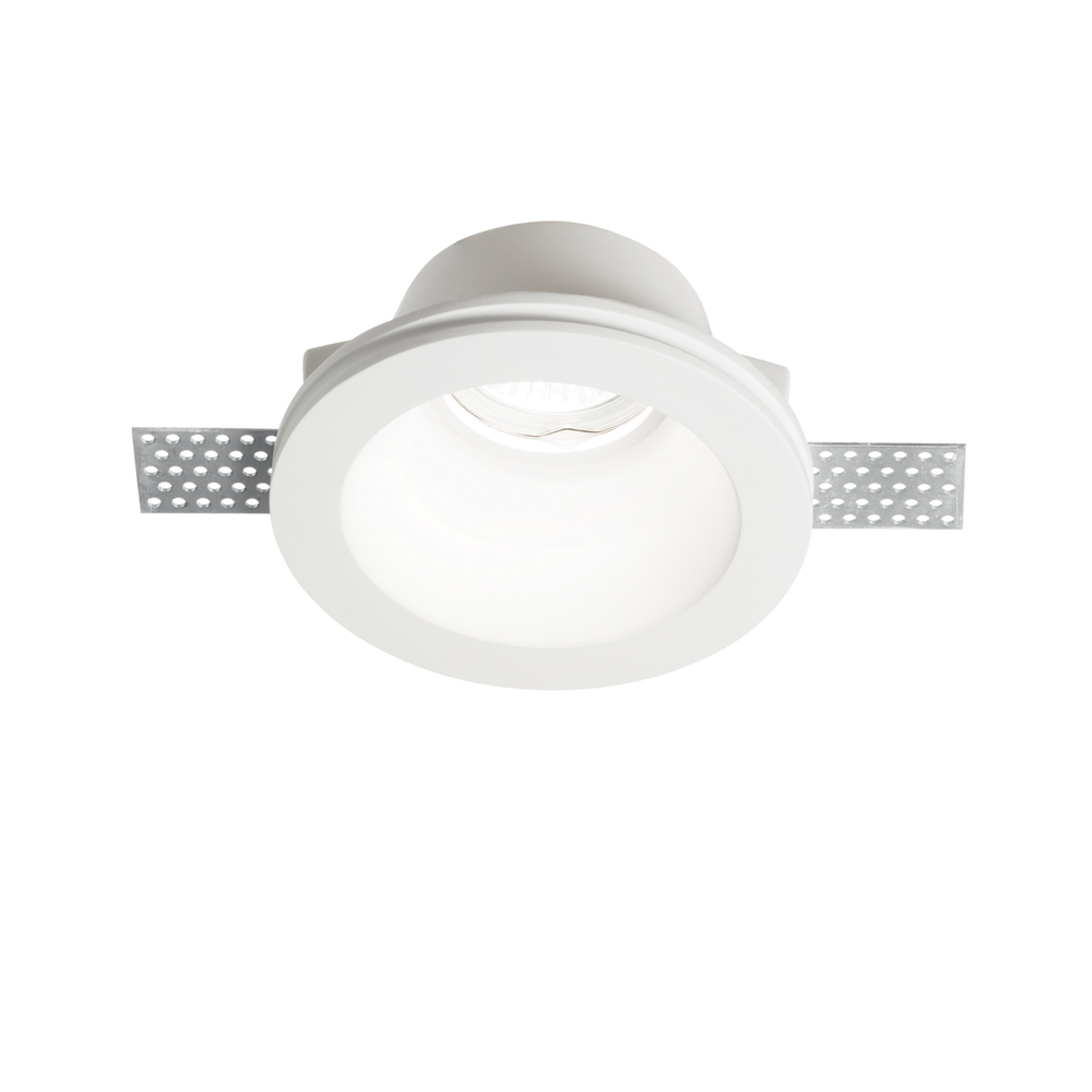 Faretto LED 8W moderno incasso quadrato gesso soffitto lampada GU10 12x12cm  LUCE 3000K